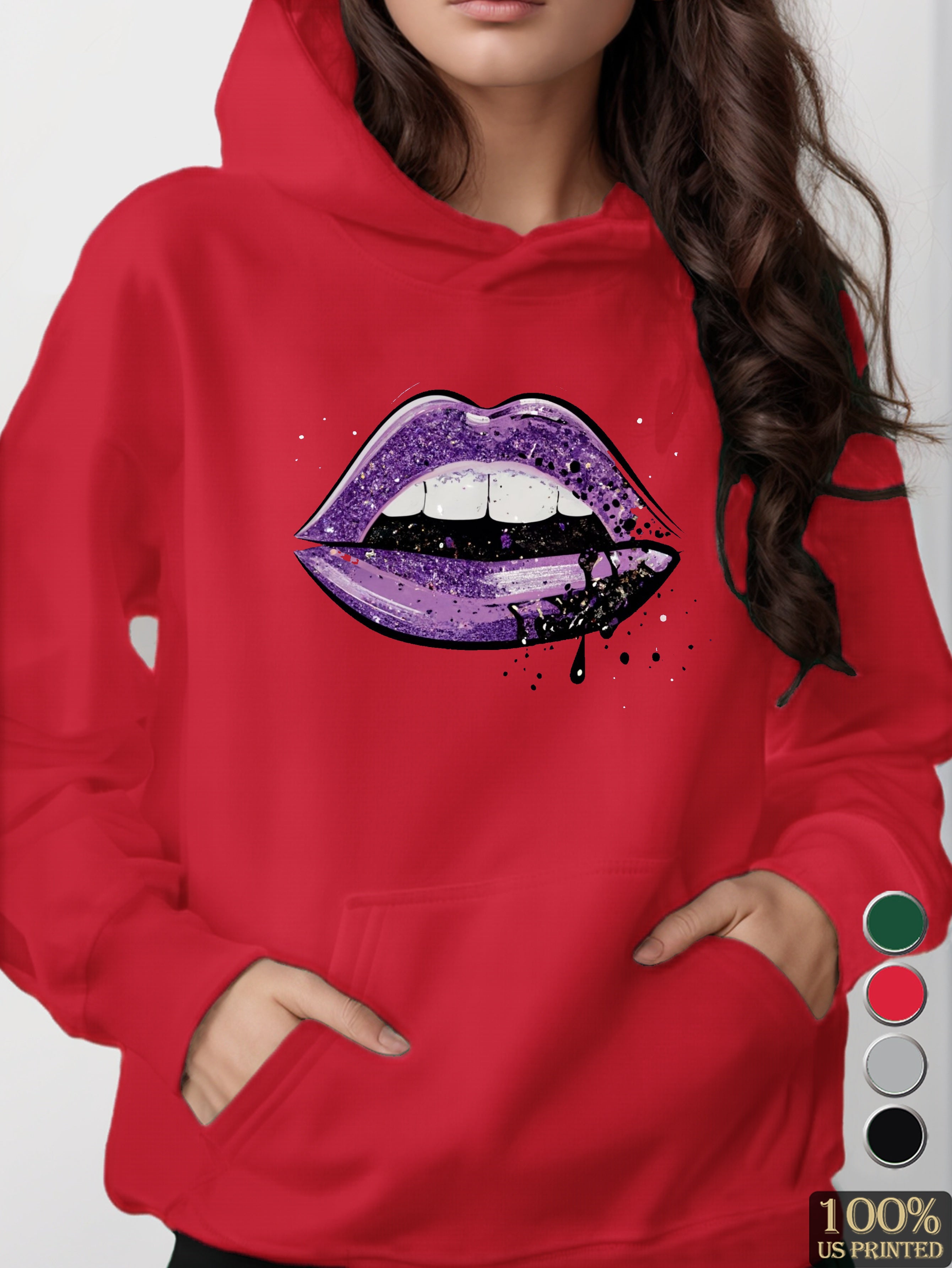 graphic women's hooded sweatshirt