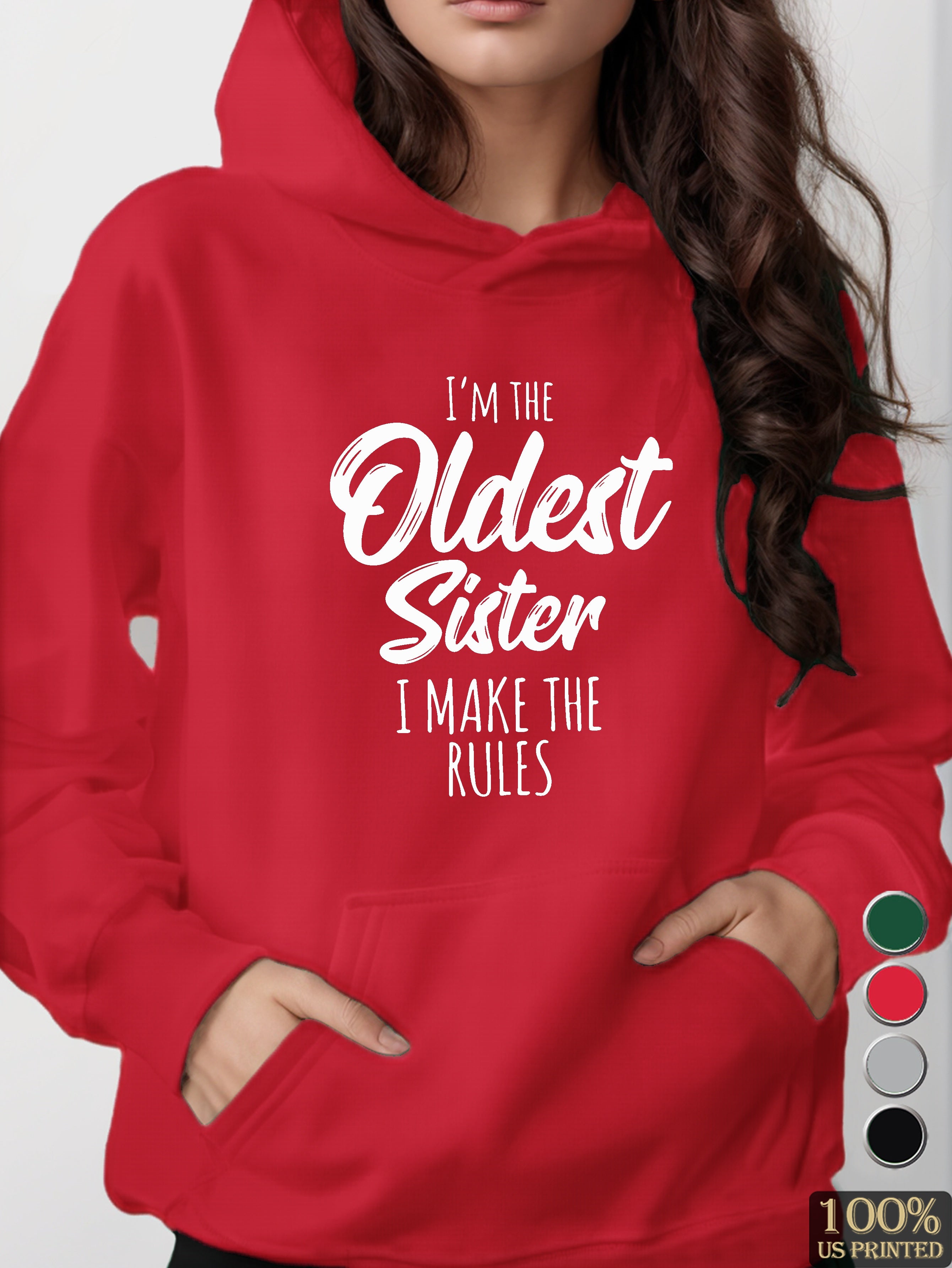 Oldest Sister women's hooded sweatshirt