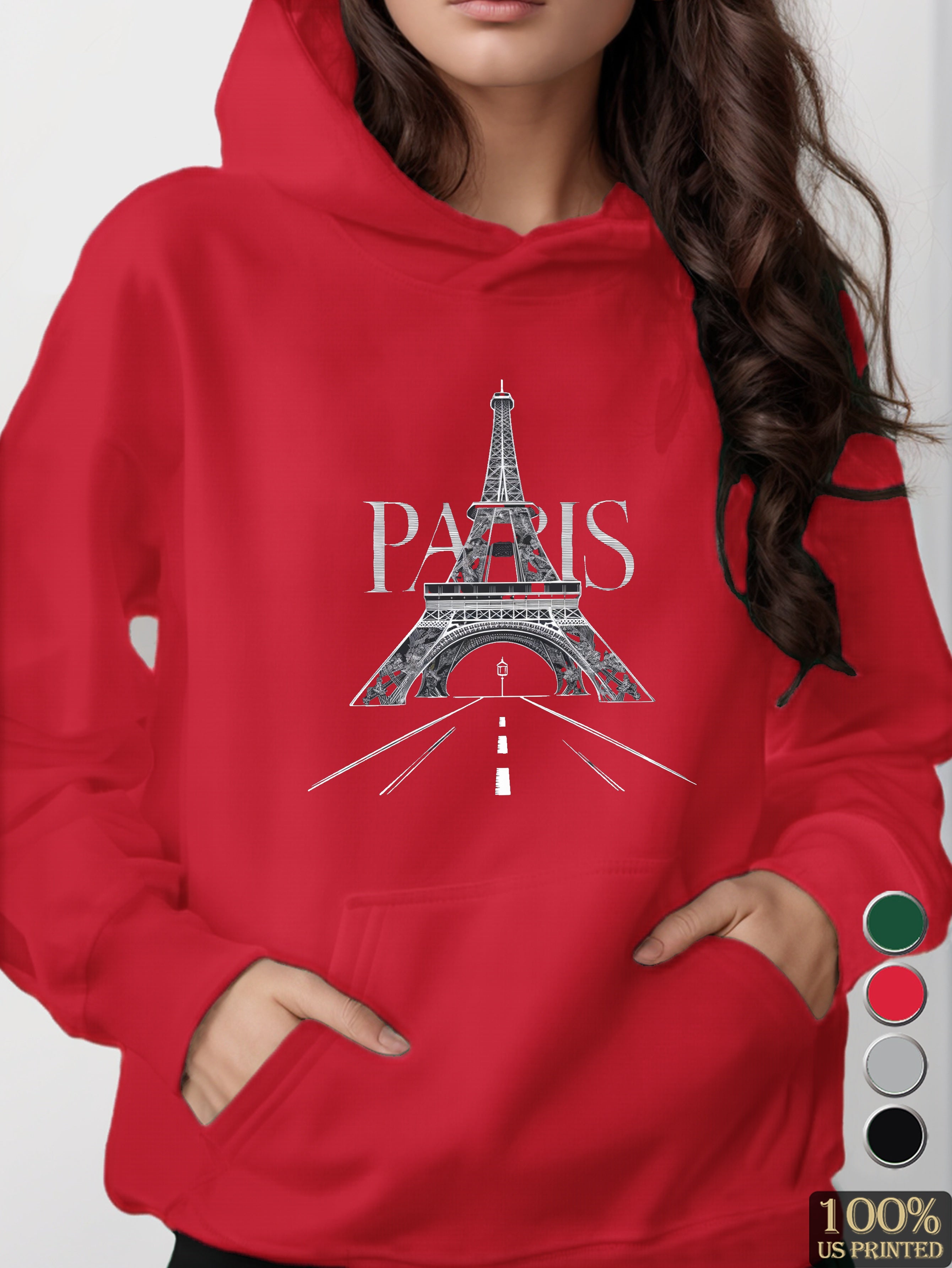 PARIS women's hooded sweatshirt