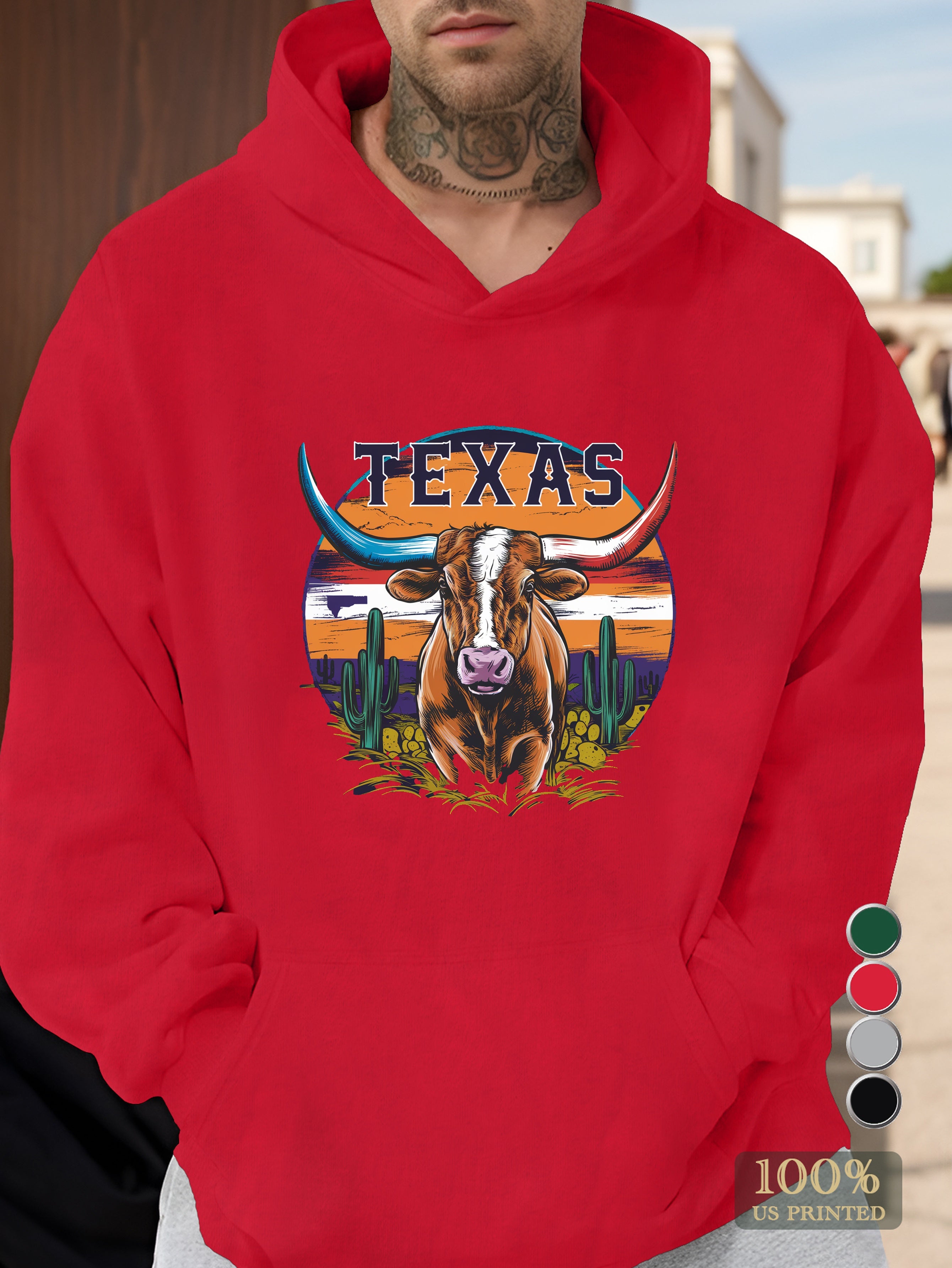 texas Men's hooded sweatshirt