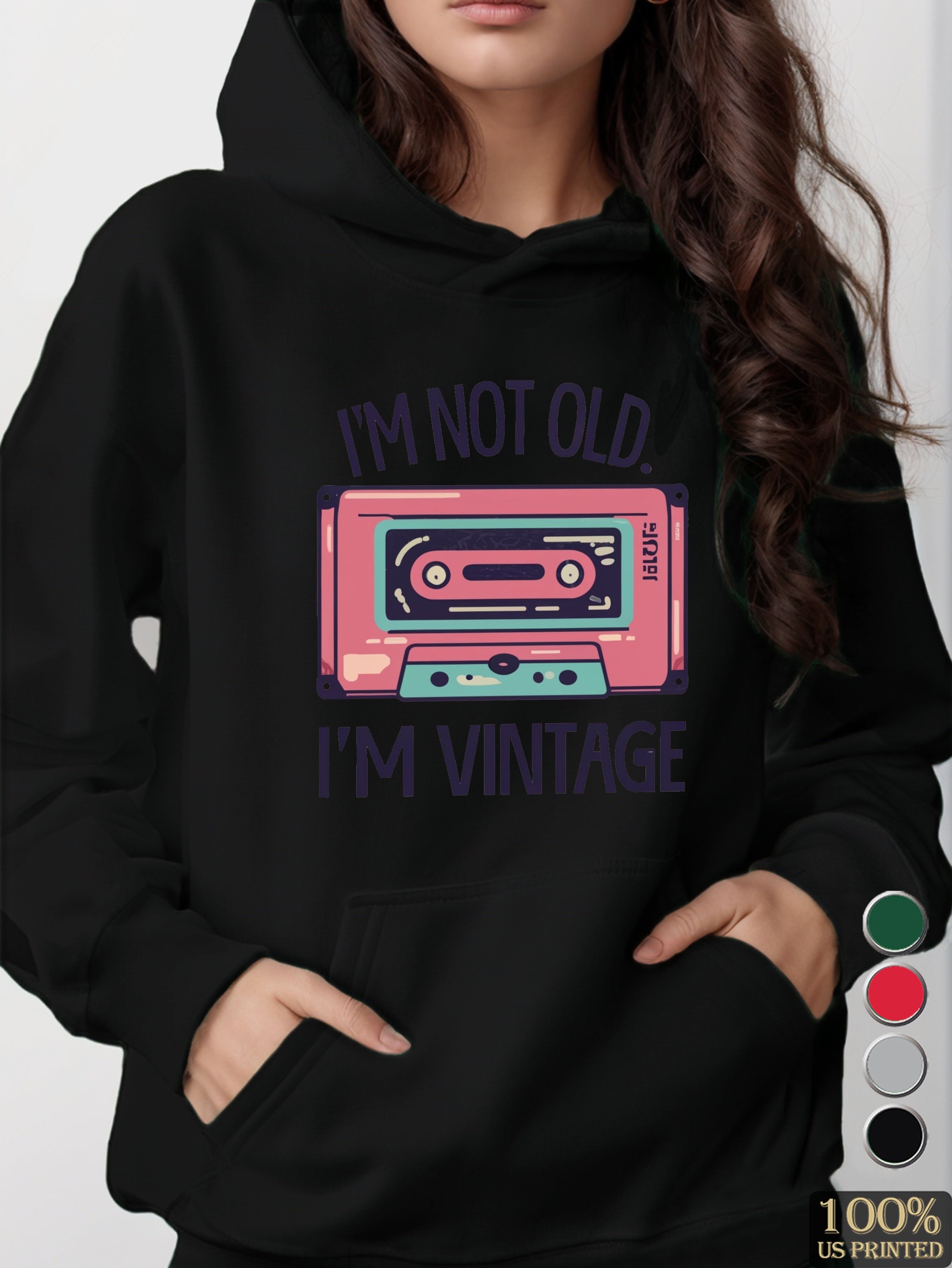 graphic women's hooded sweatshirt
