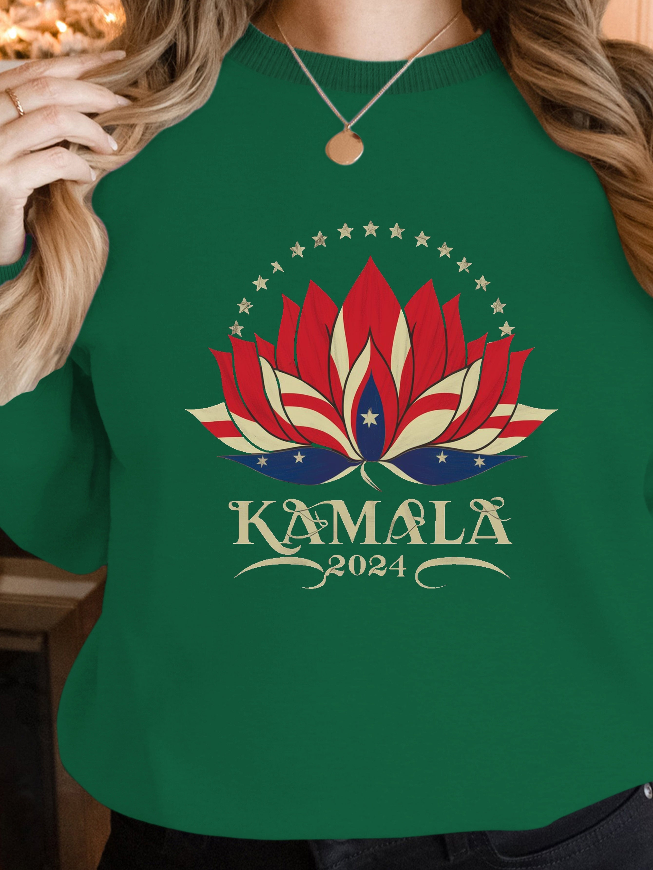 Kamala Harris 2024 lotus women's sweatshirts