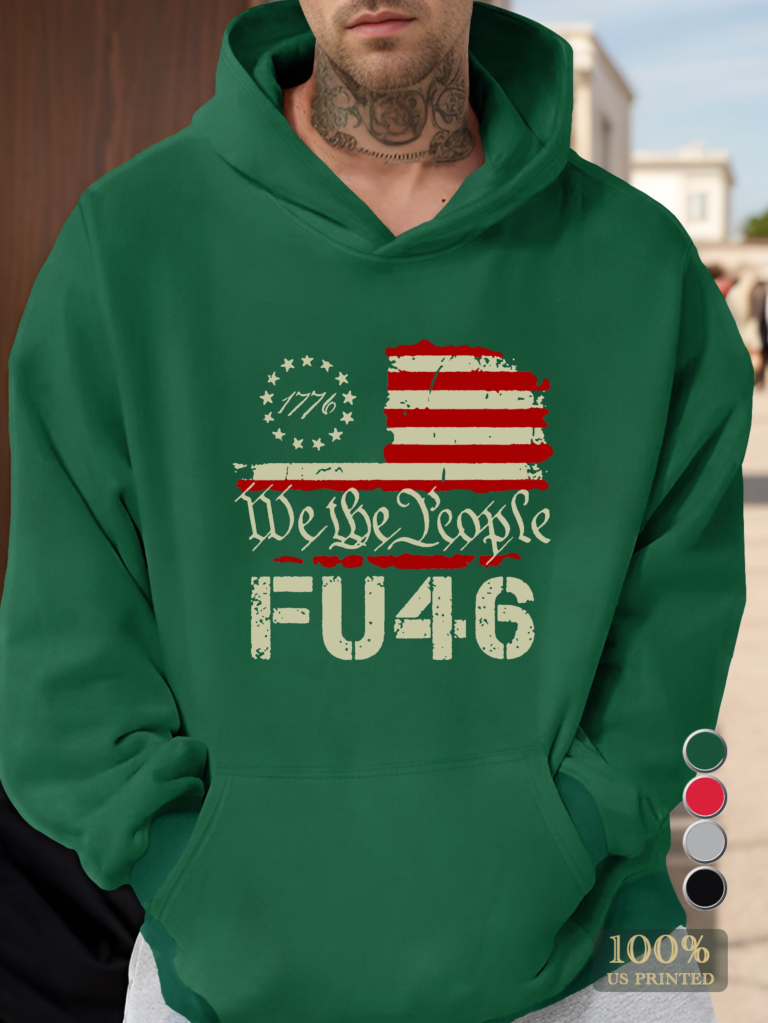 FU46 Men's hooded sweatshirt