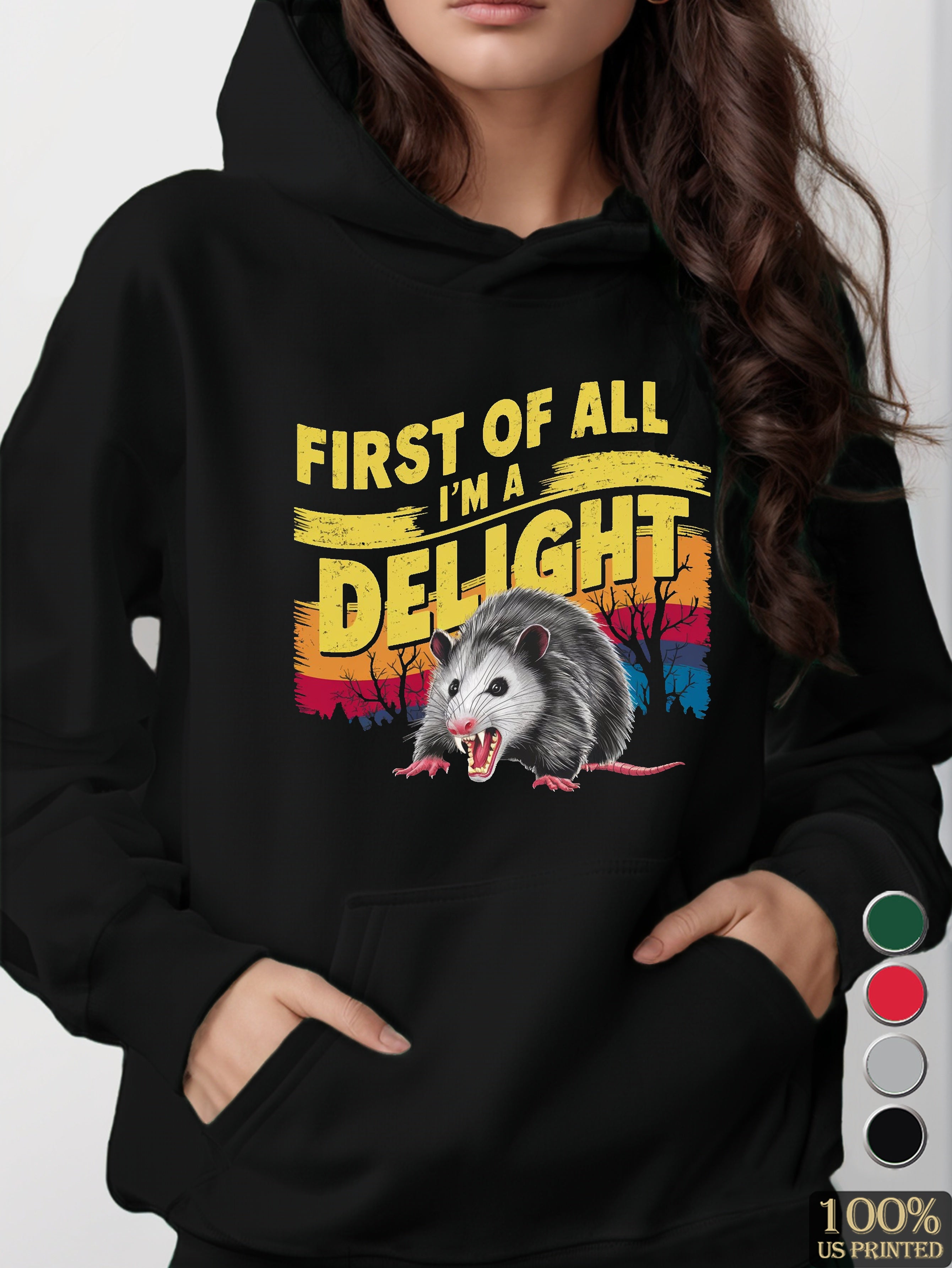 graphic women's hooded sweatshirt