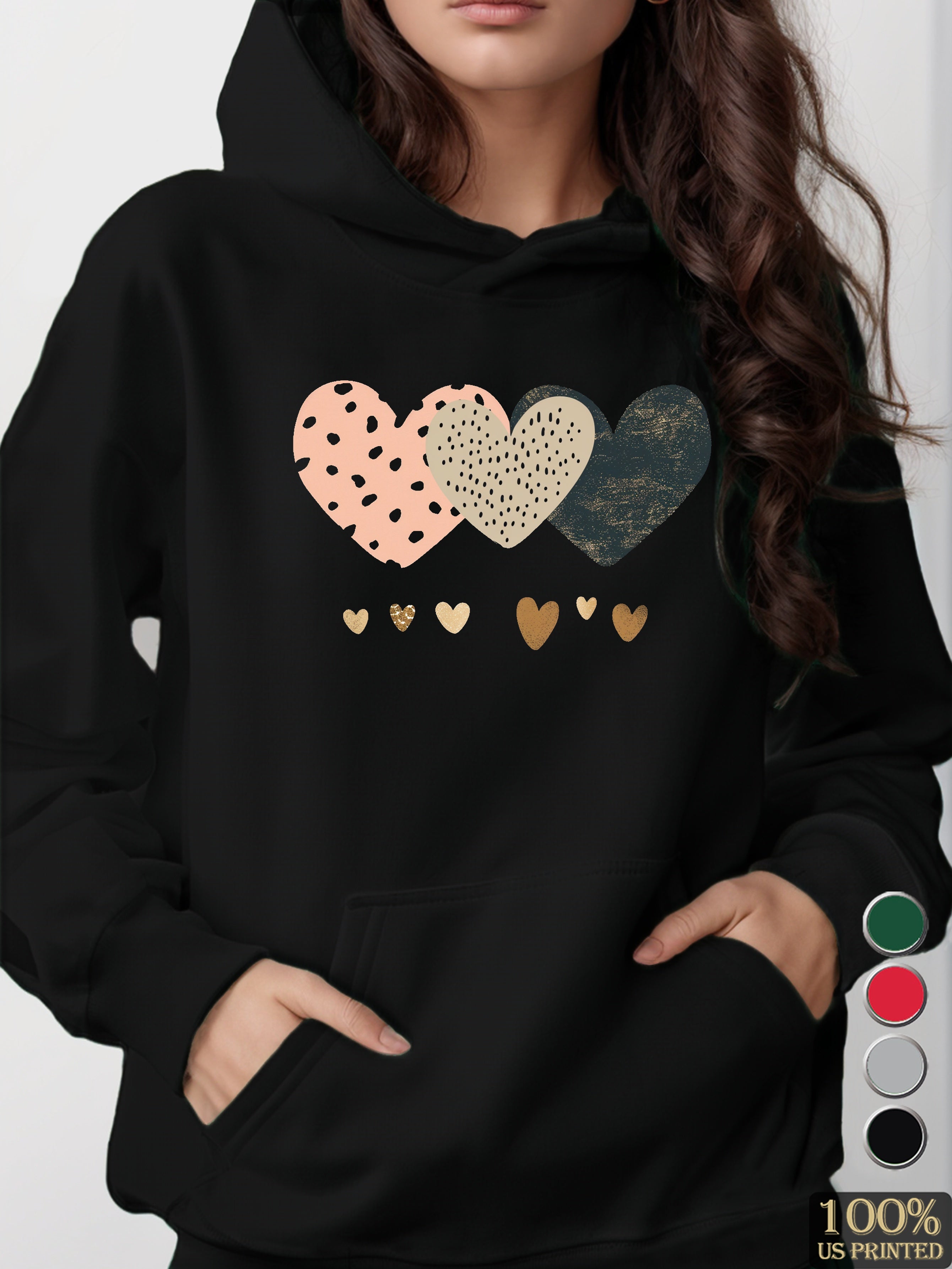 graphic women's hooded sweatshirt