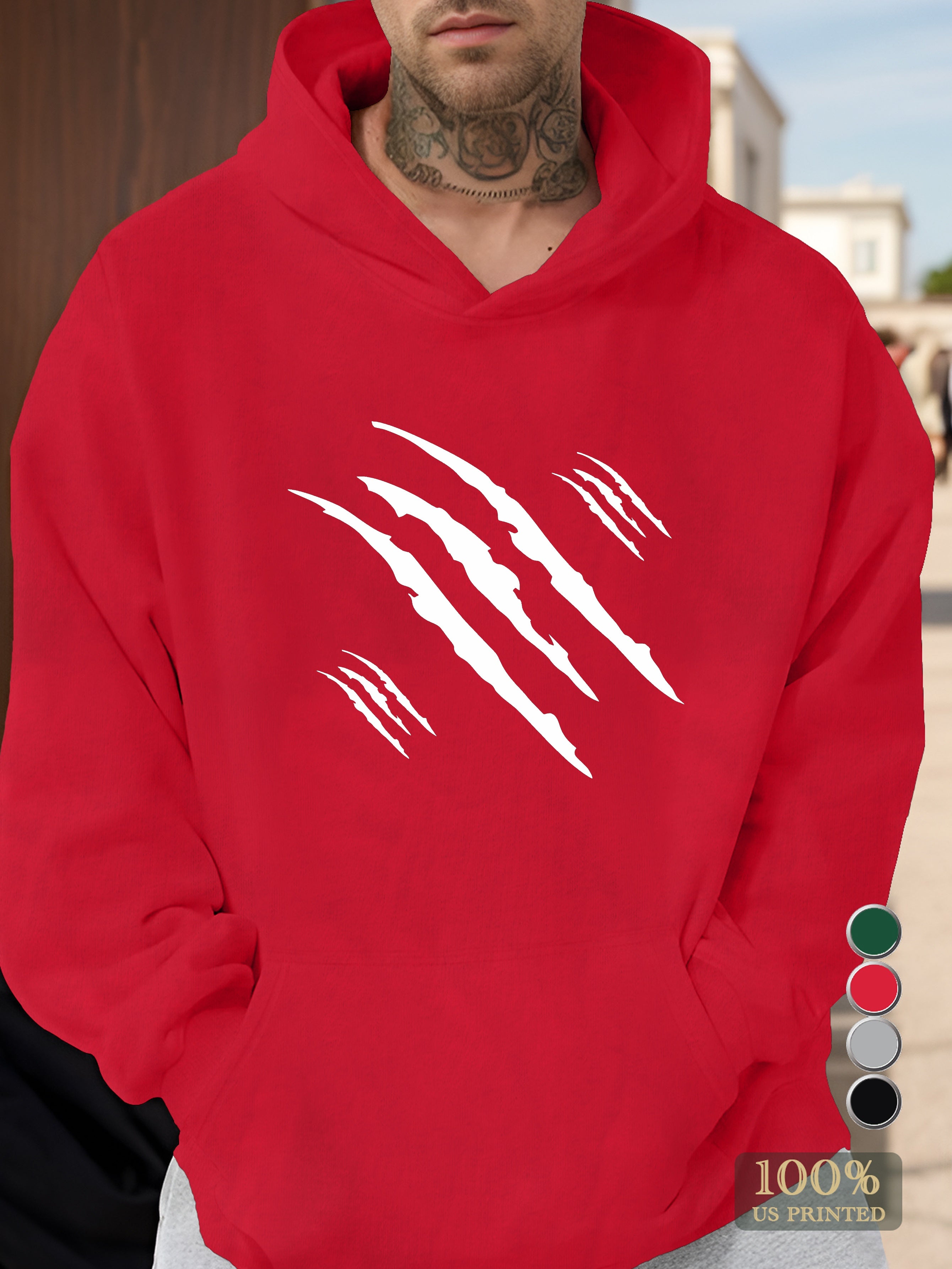 Claw Marks Men's hooded sweatshirt