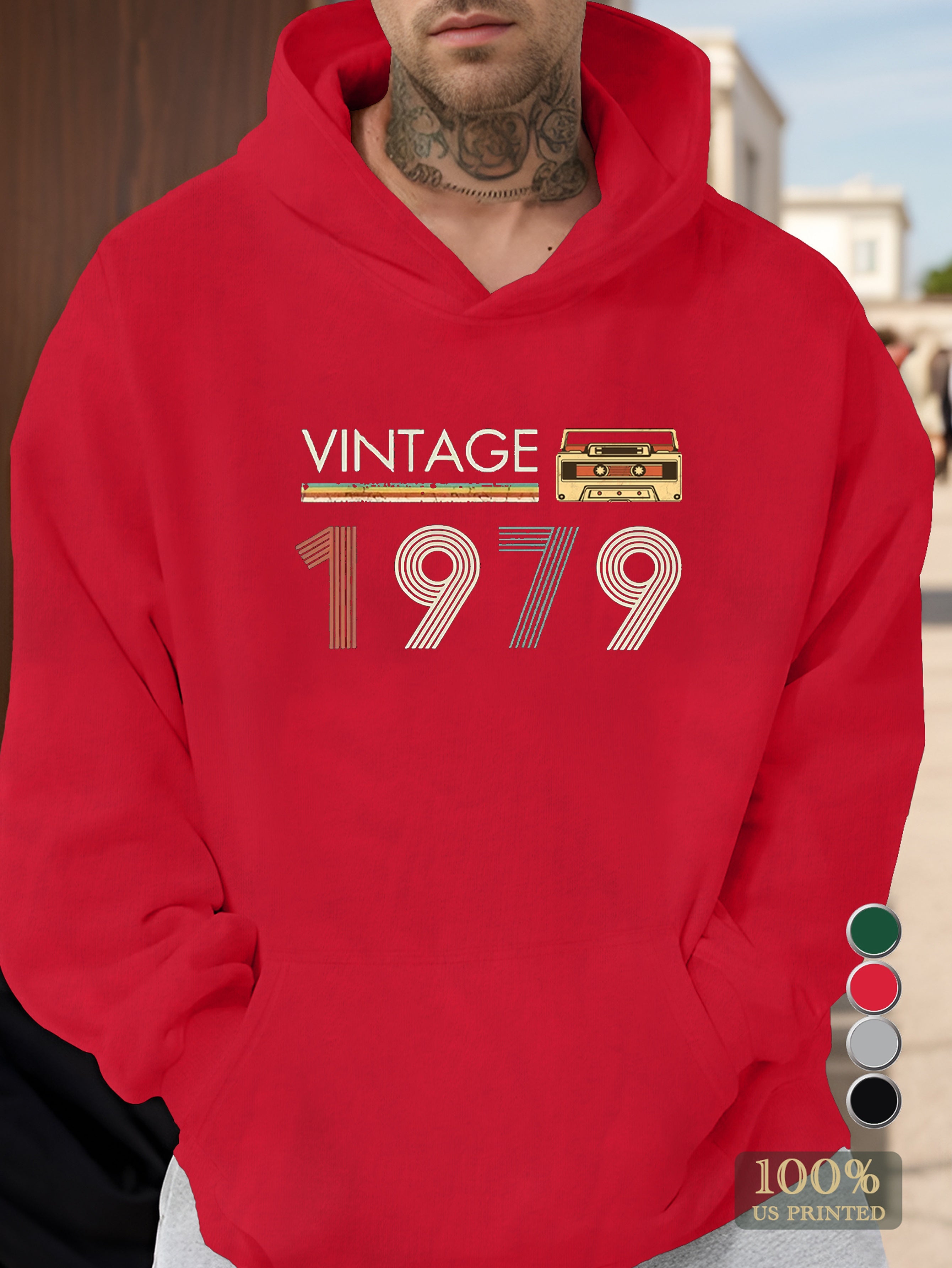 Retro 1979 Men's hooded sweatshirt