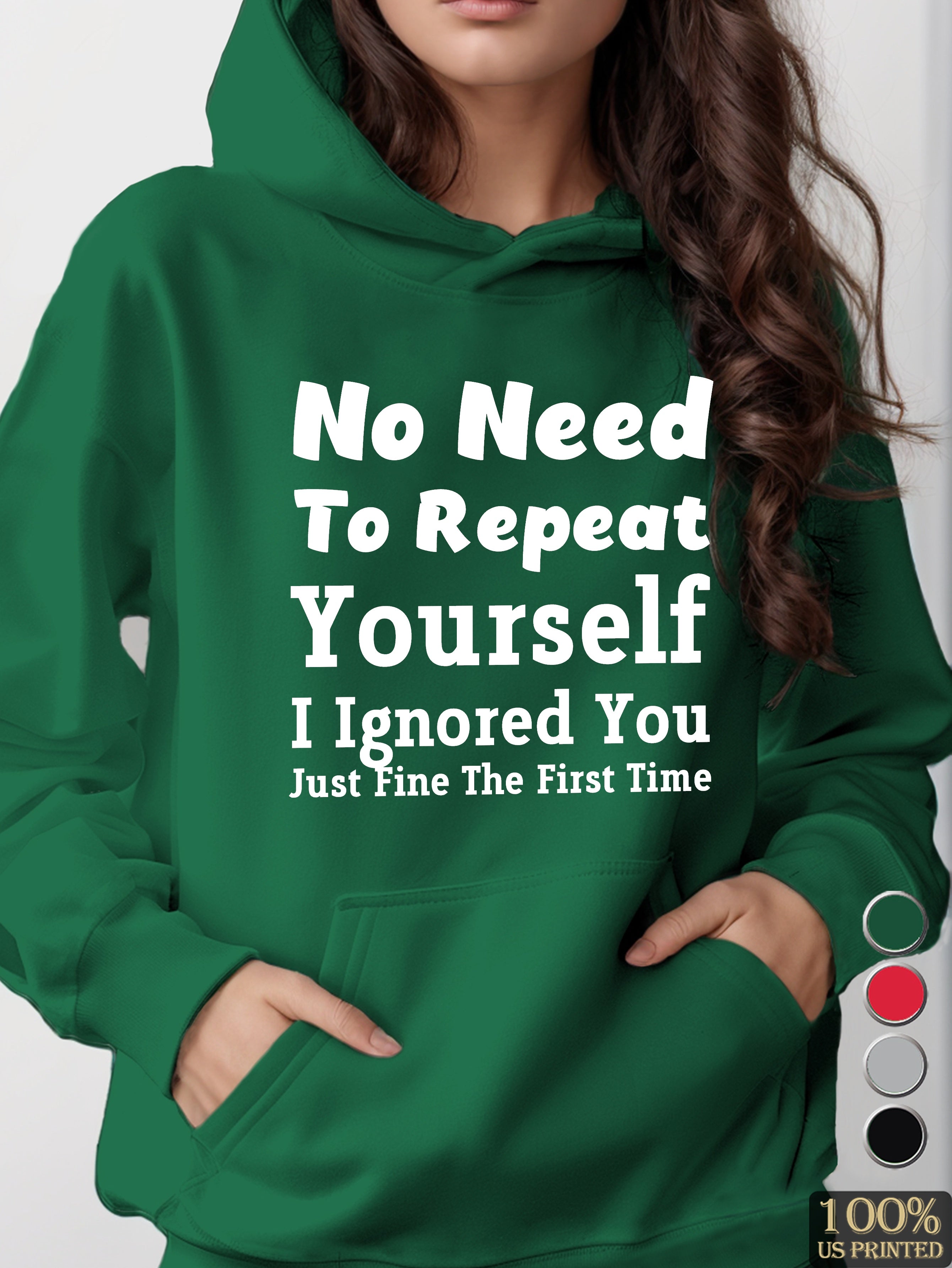 Ignored You Just Fine women's hooded sweatshirt