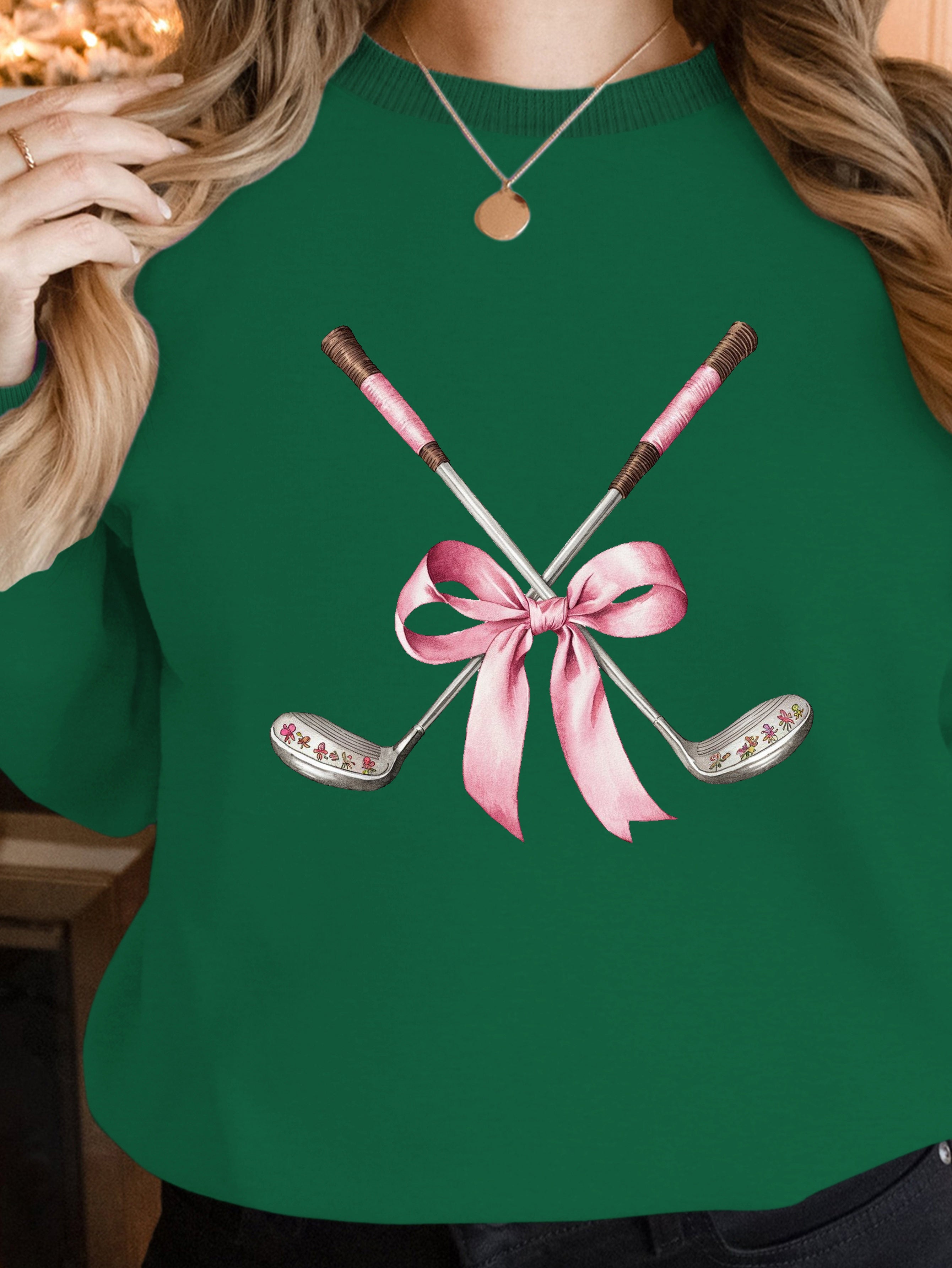 vintage golf club illustration women's sweatshirts