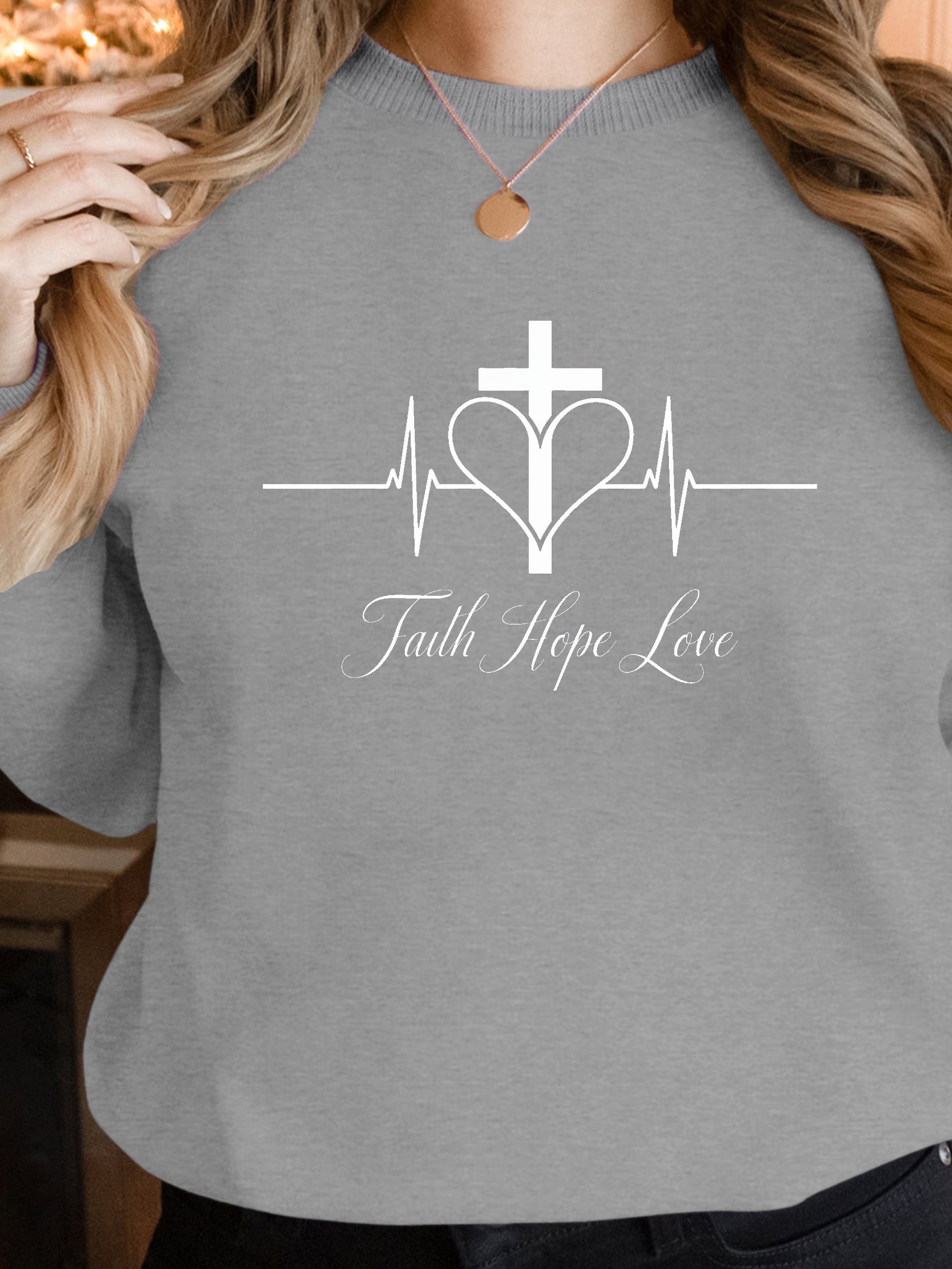 Faith Hope Love design women's sweatshirts