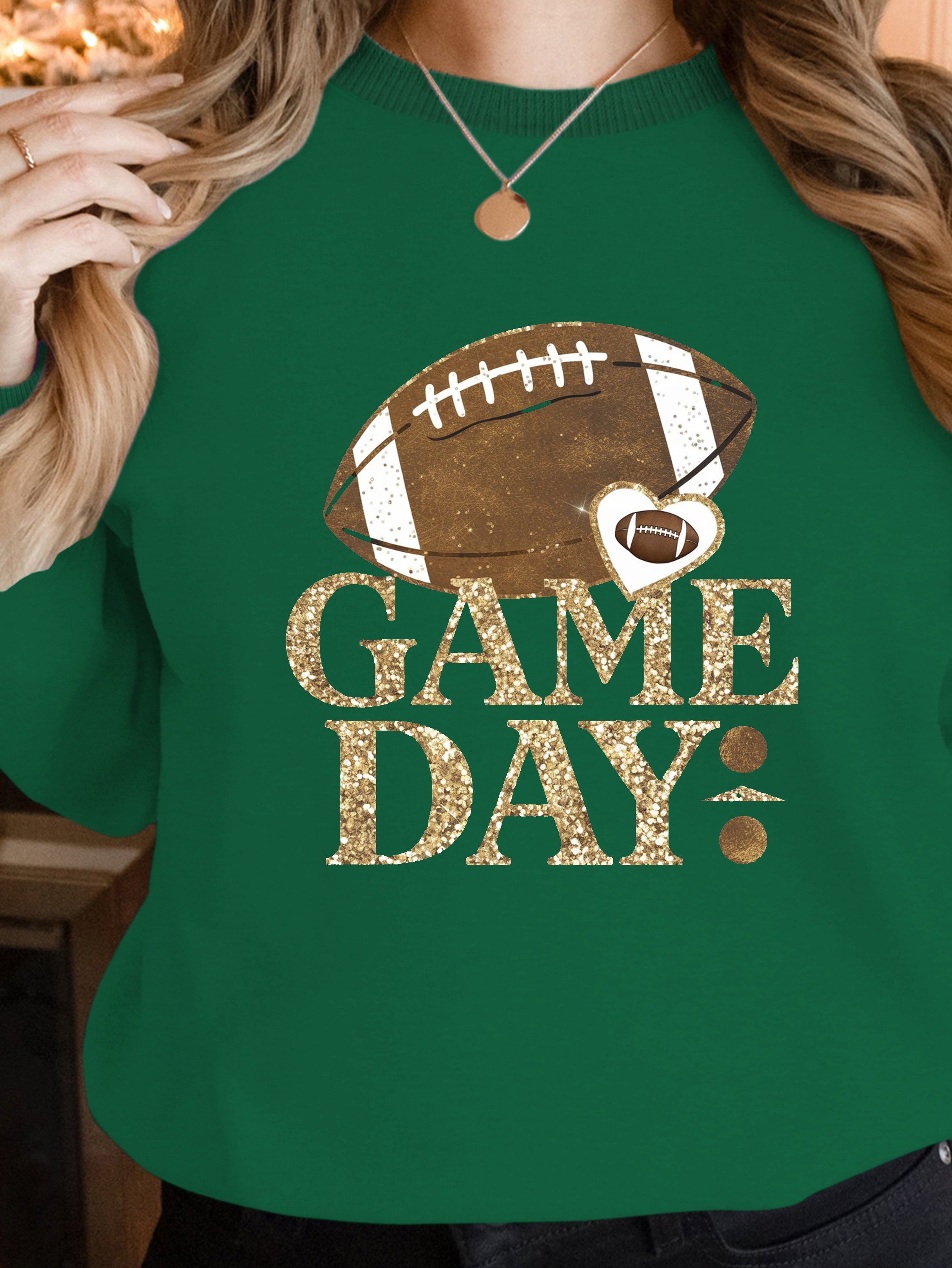 Vintage football graphic design women's sweatshirts