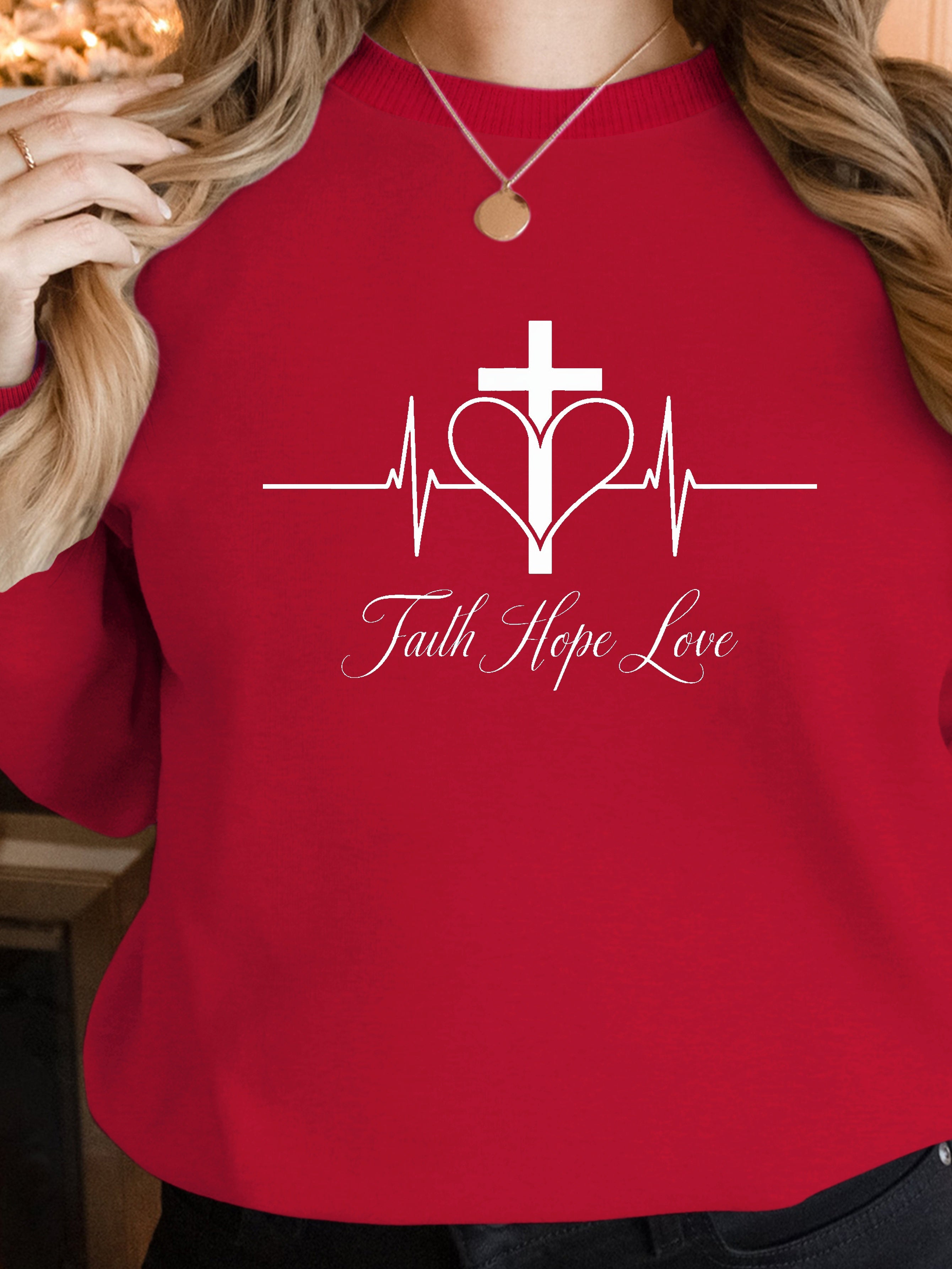 Faith Hope Love design women's sweatshirts