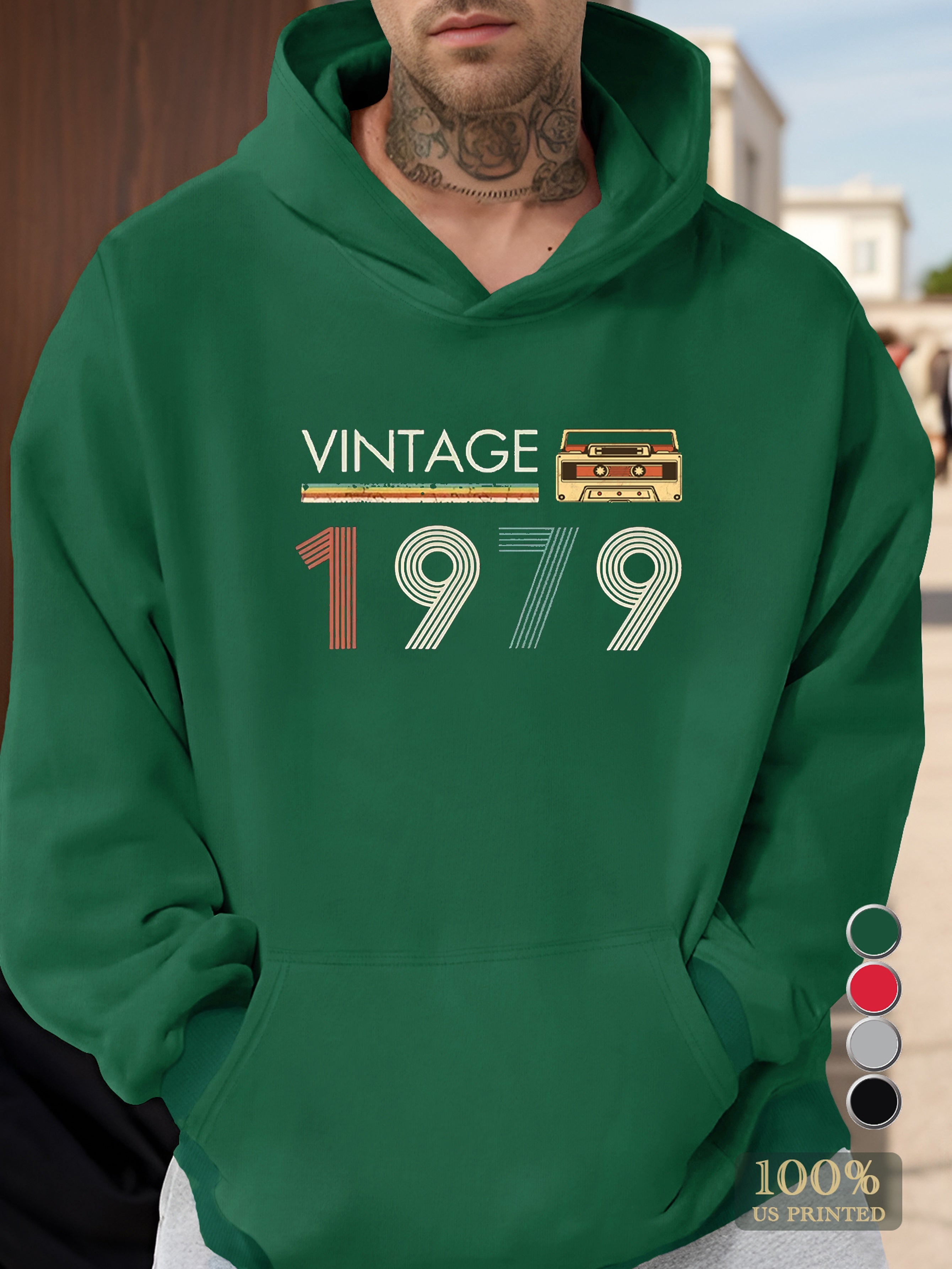 Retro 1979 Men's hooded sweatshirt