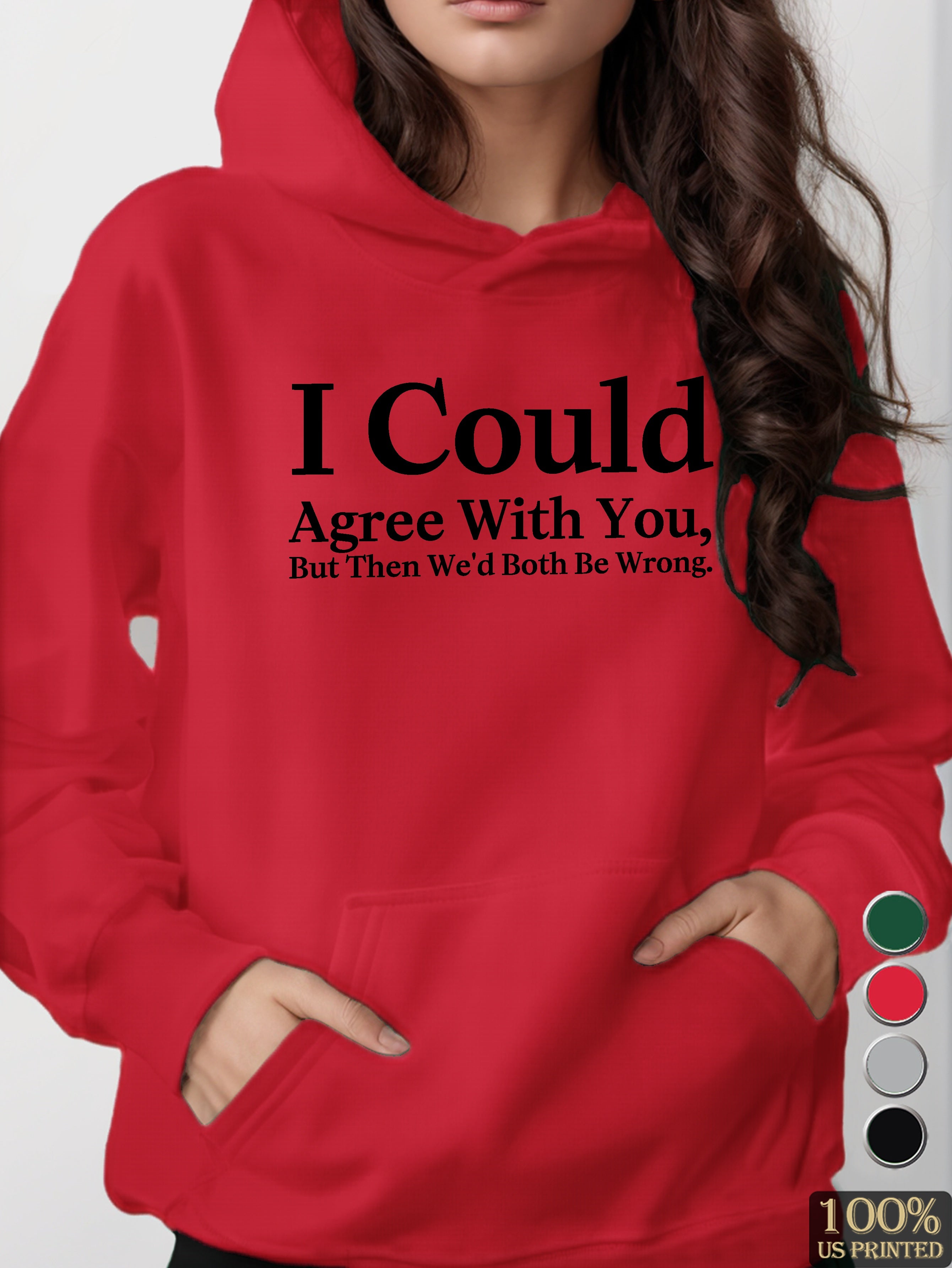 graphic women's hooded sweatshirt