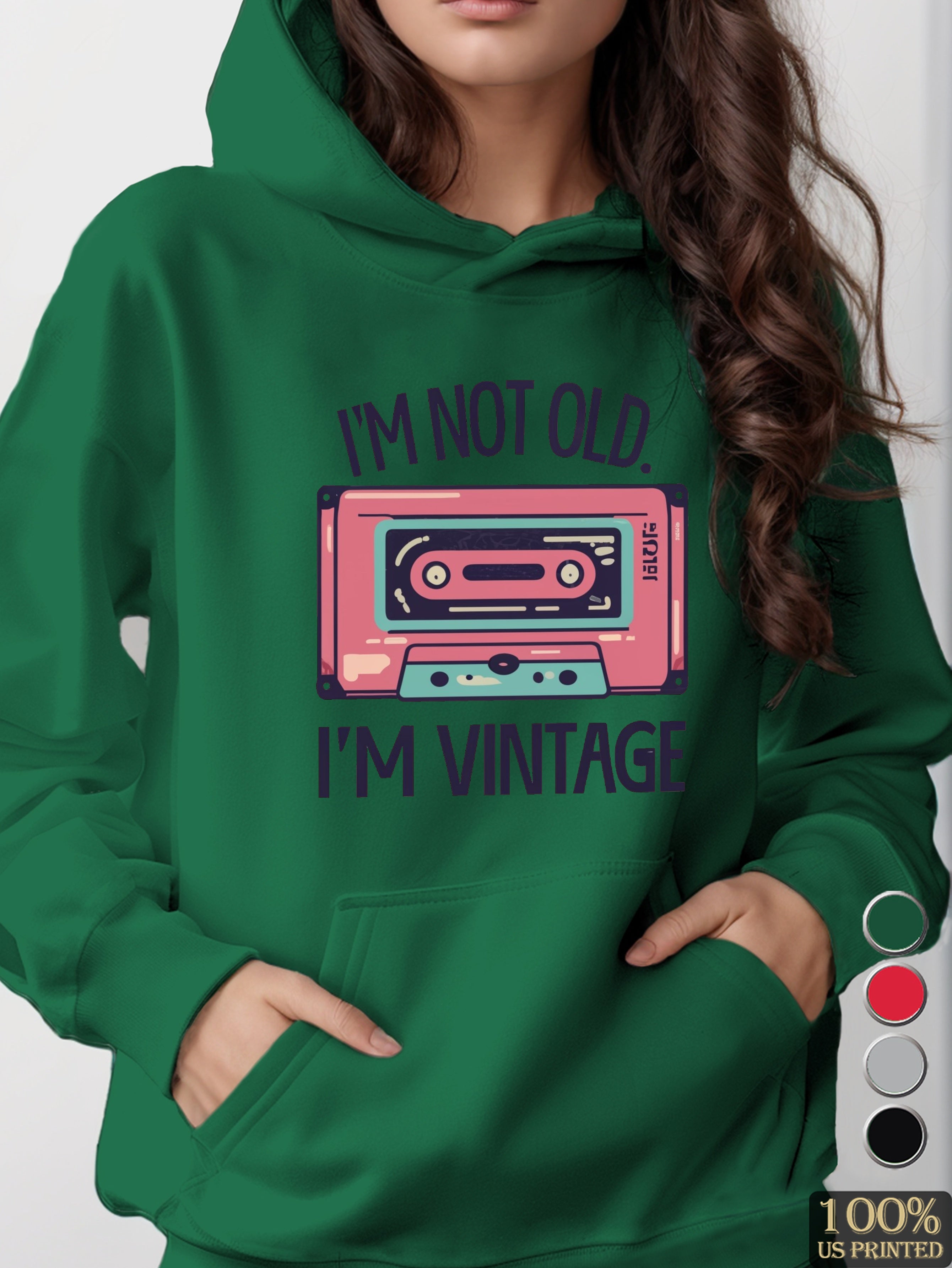graphic women's hooded sweatshirt