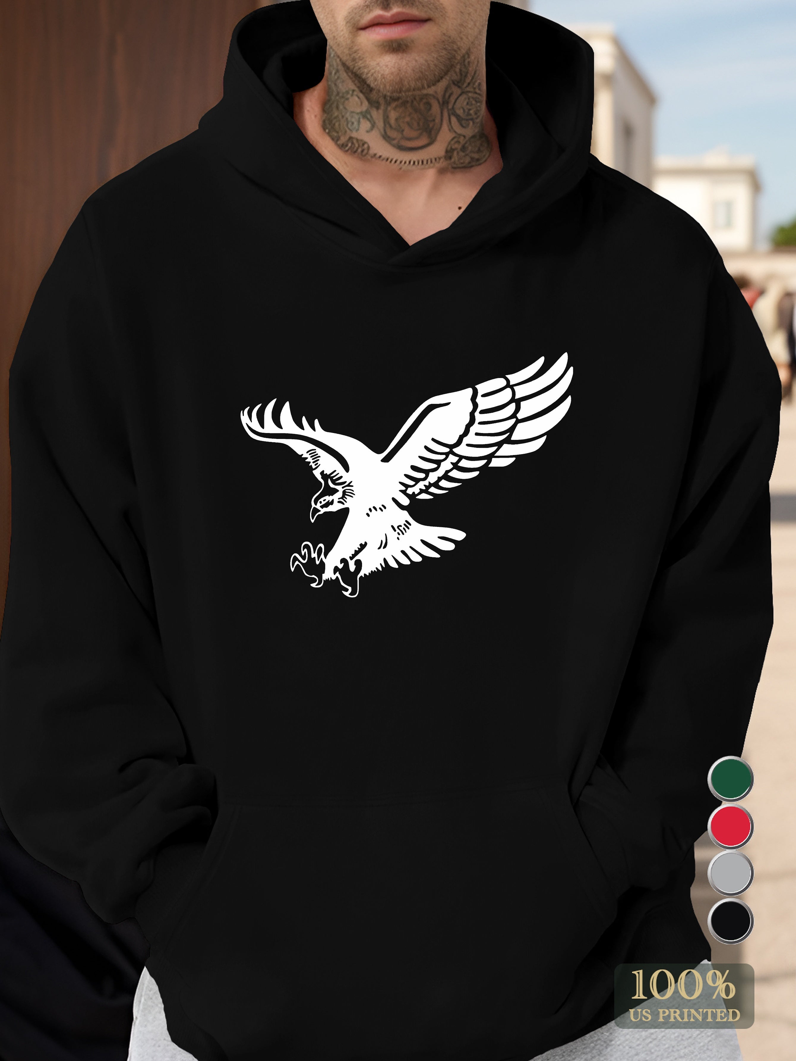 Flying Eagle Men's hooded sweatshirt