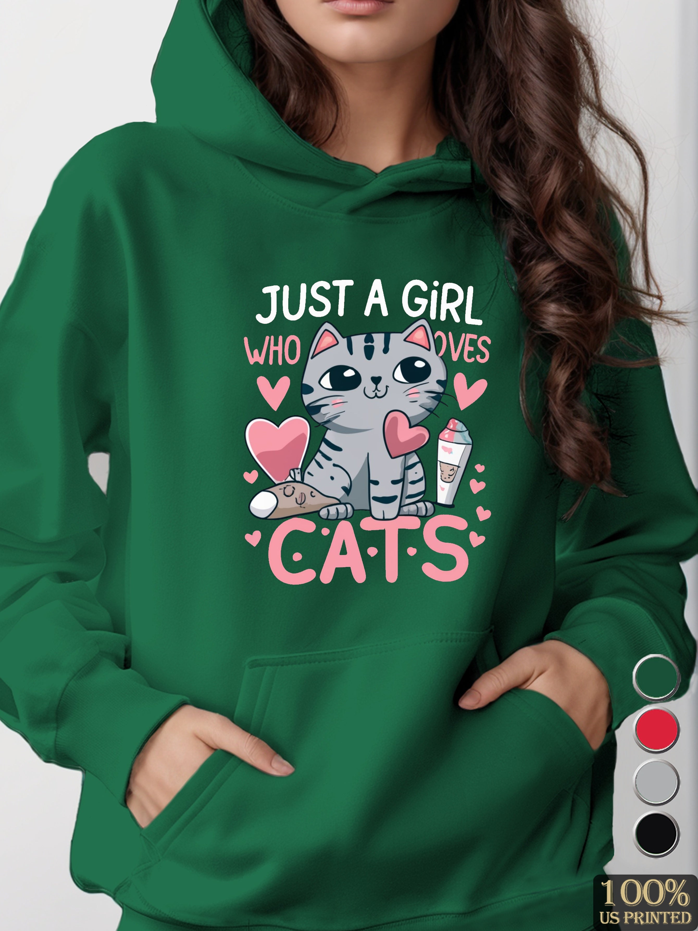 graphic women's hooded sweatshirt