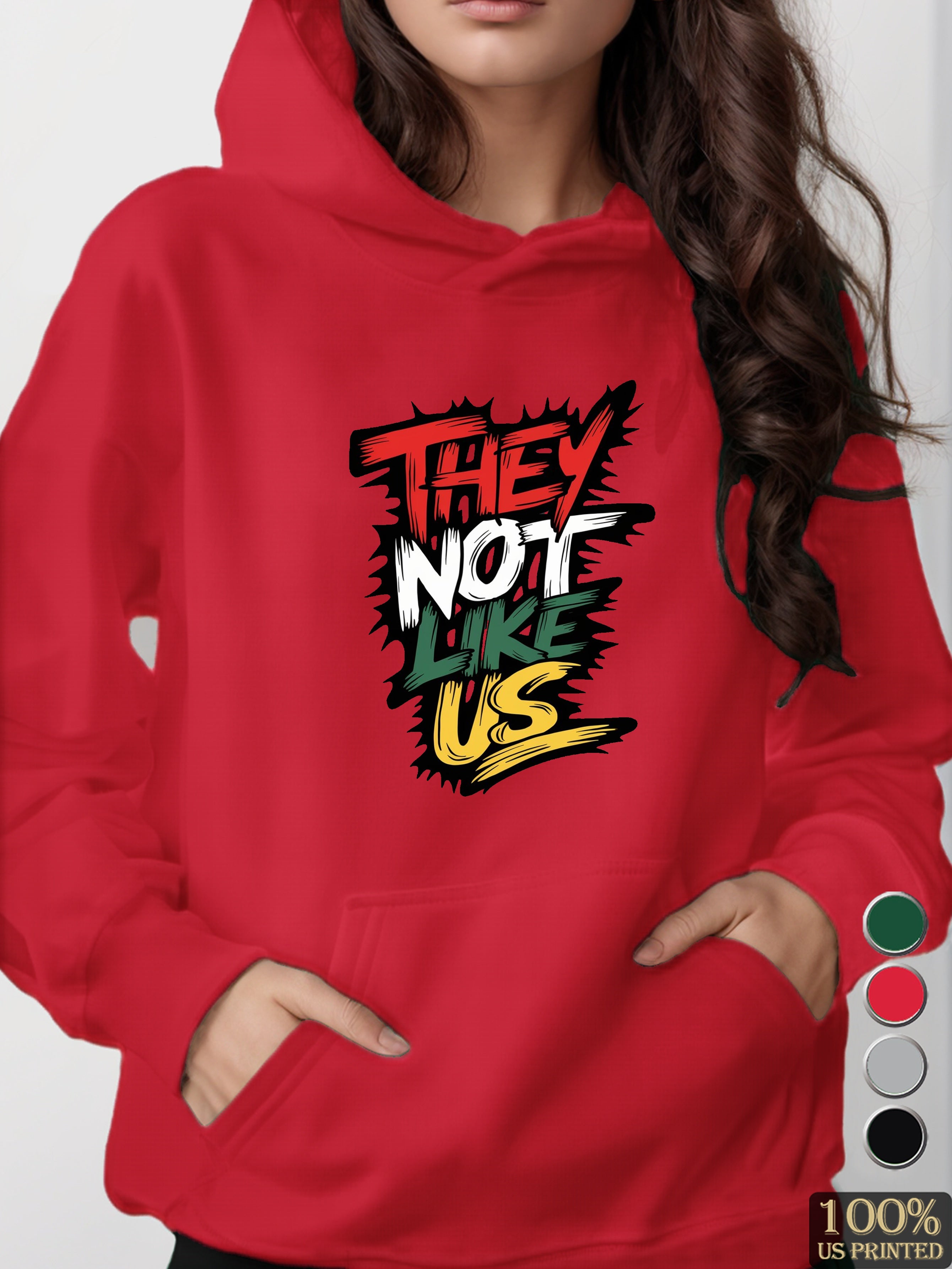 They not like us women's hooded sweatshirt