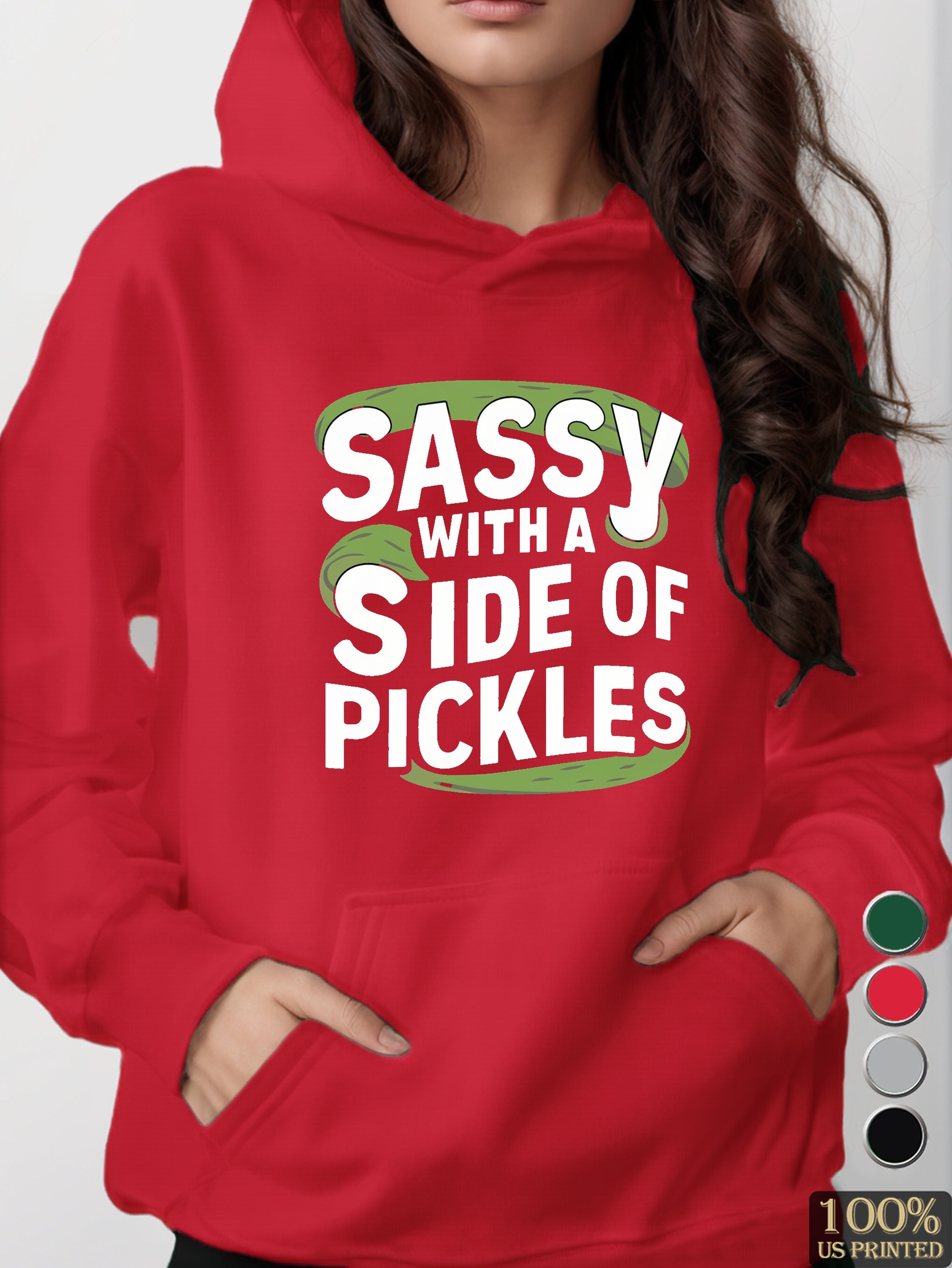 graphic women's hooded sweatshirt