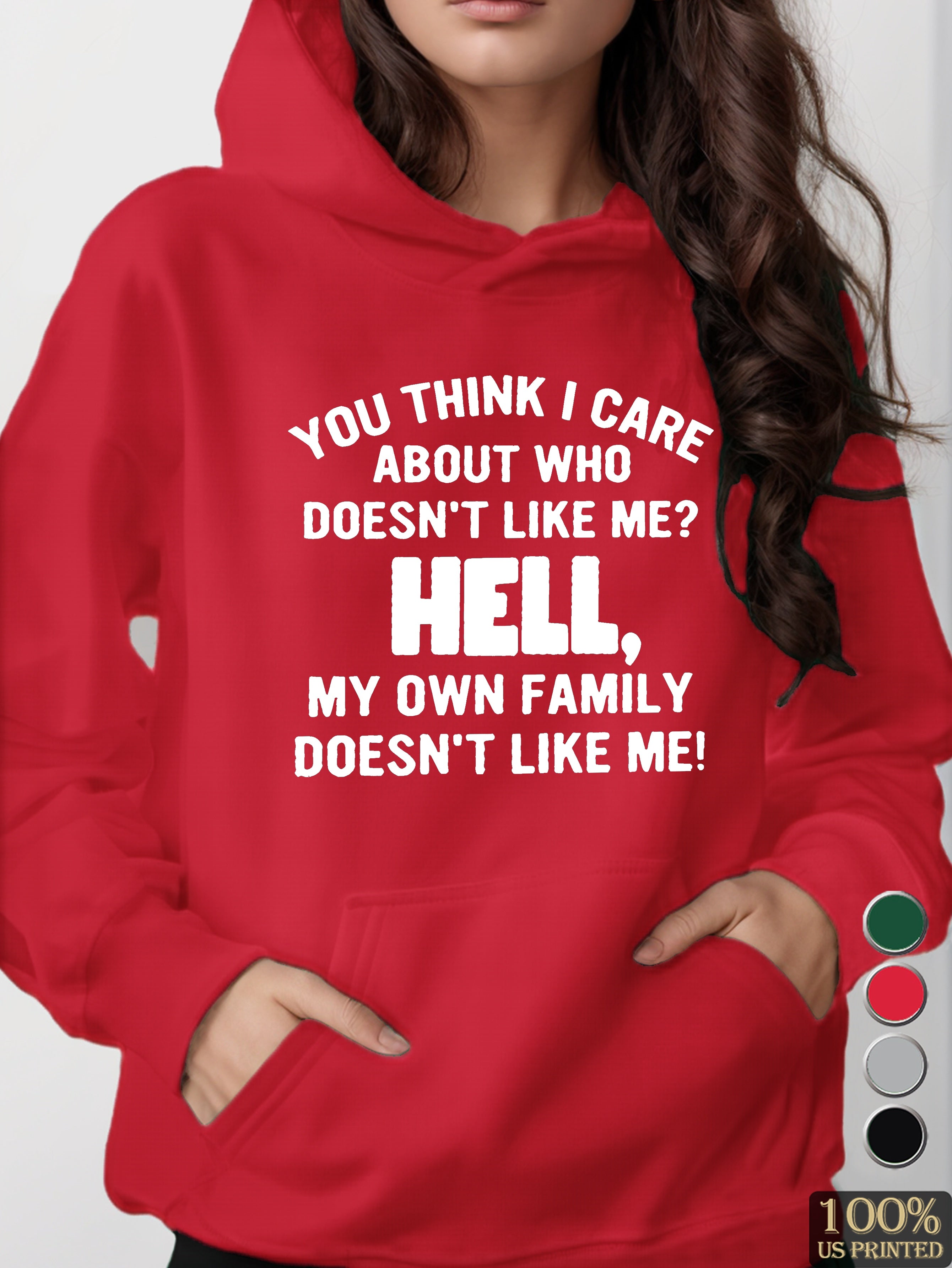 graphic women's hooded sweatshirt