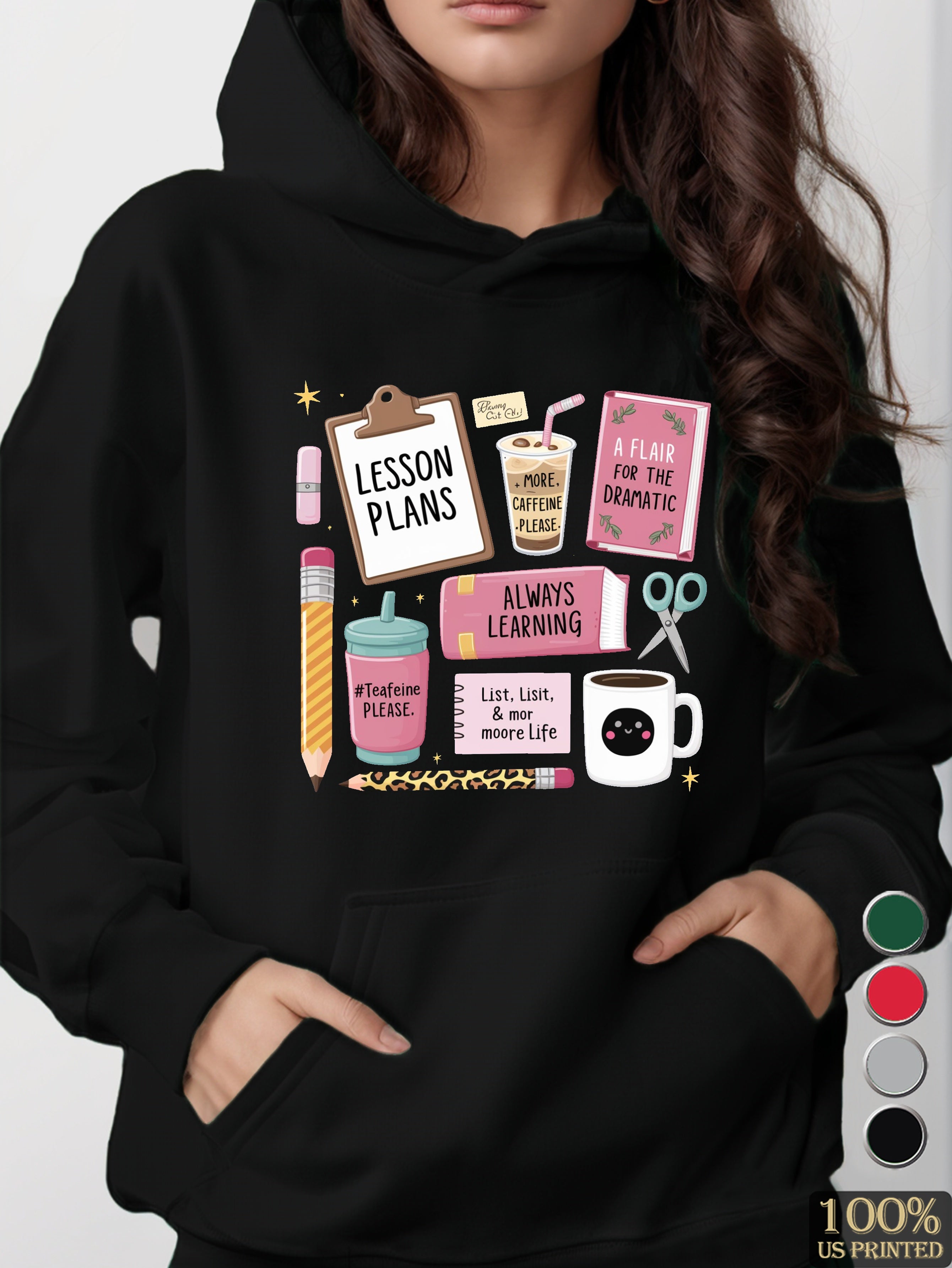 graphic women's hooded sweatshirt