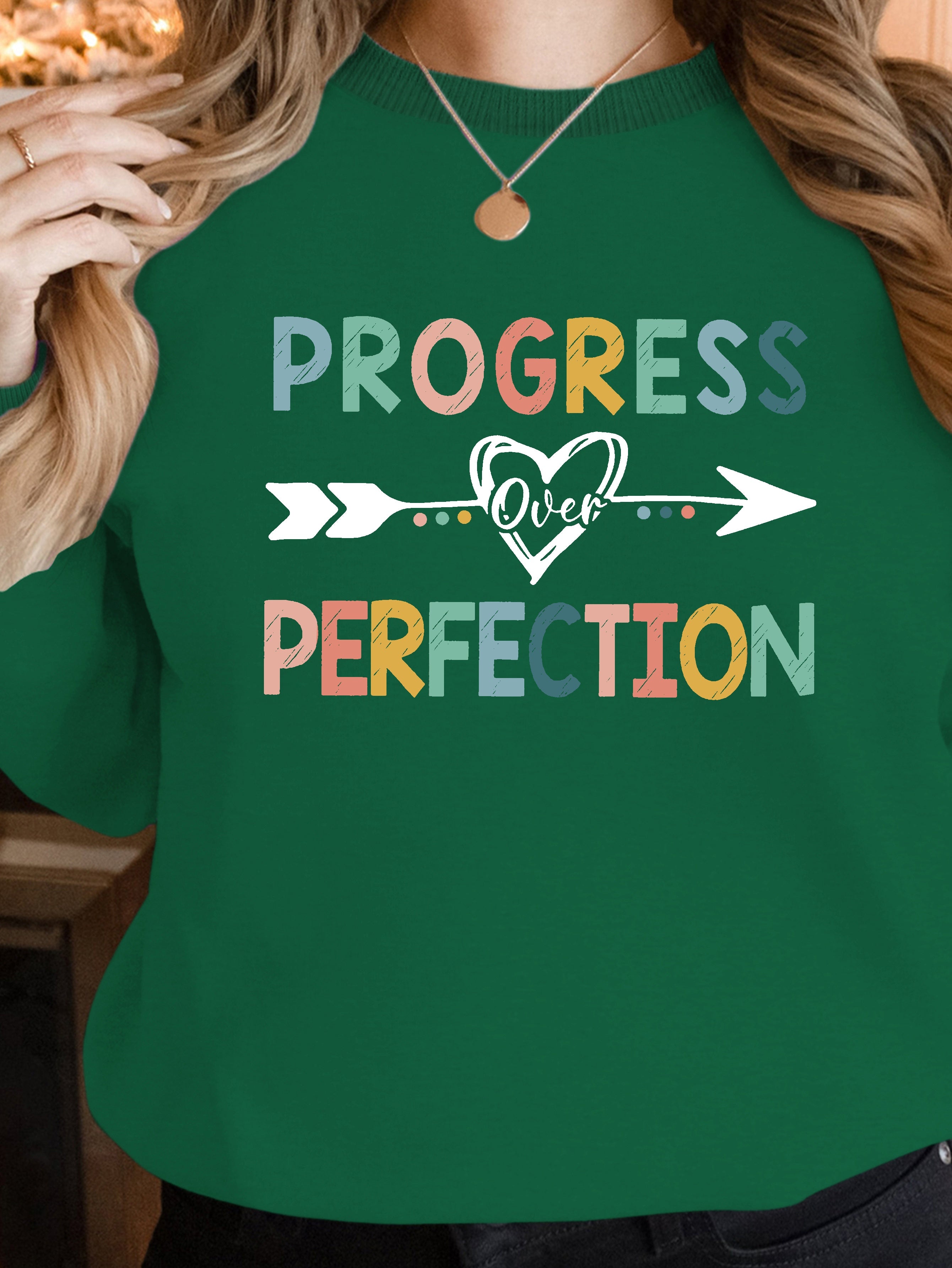 progress perfection women's sweatshirts