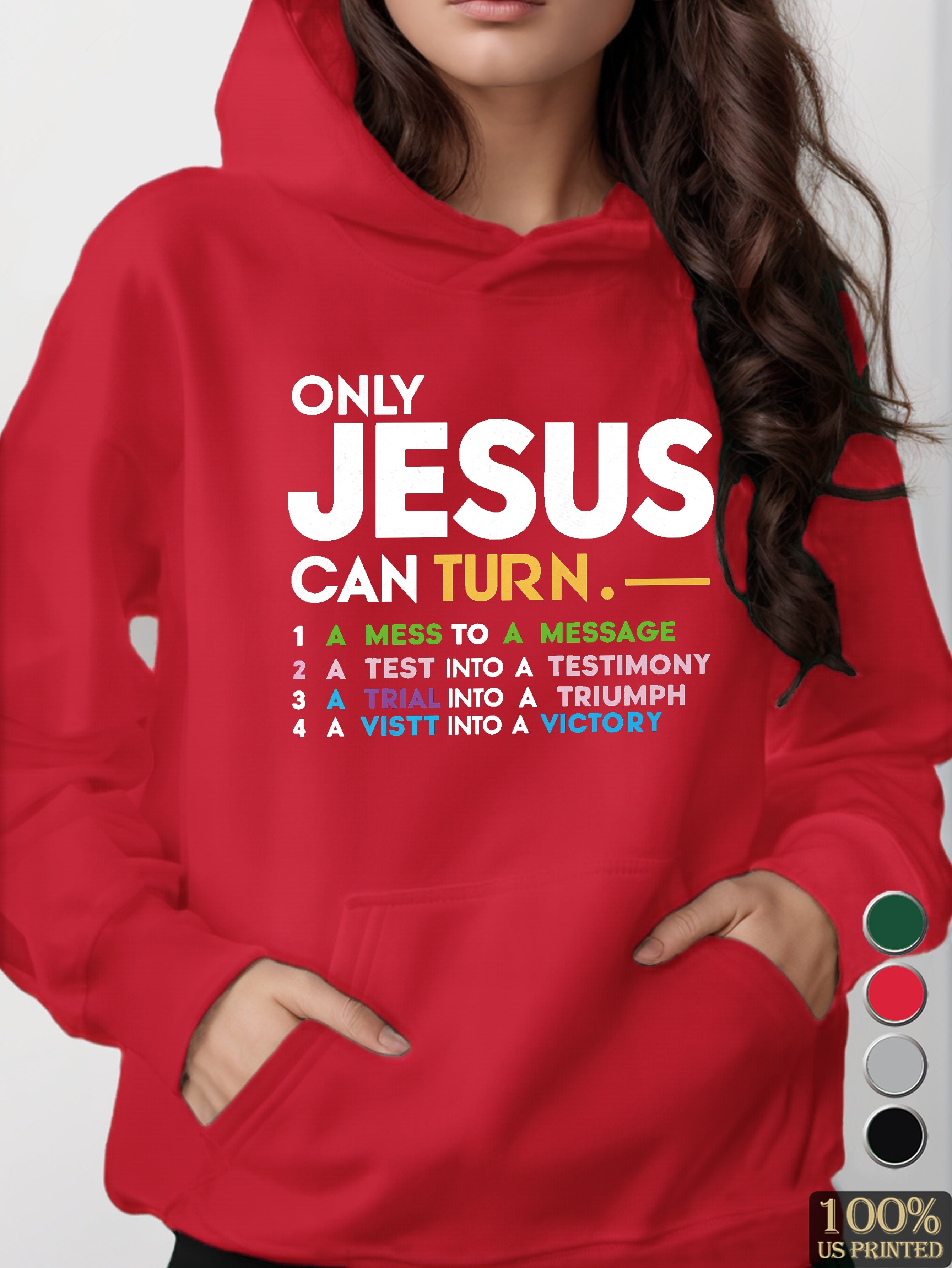 ONLY JESUS women's hooded sweatshirt