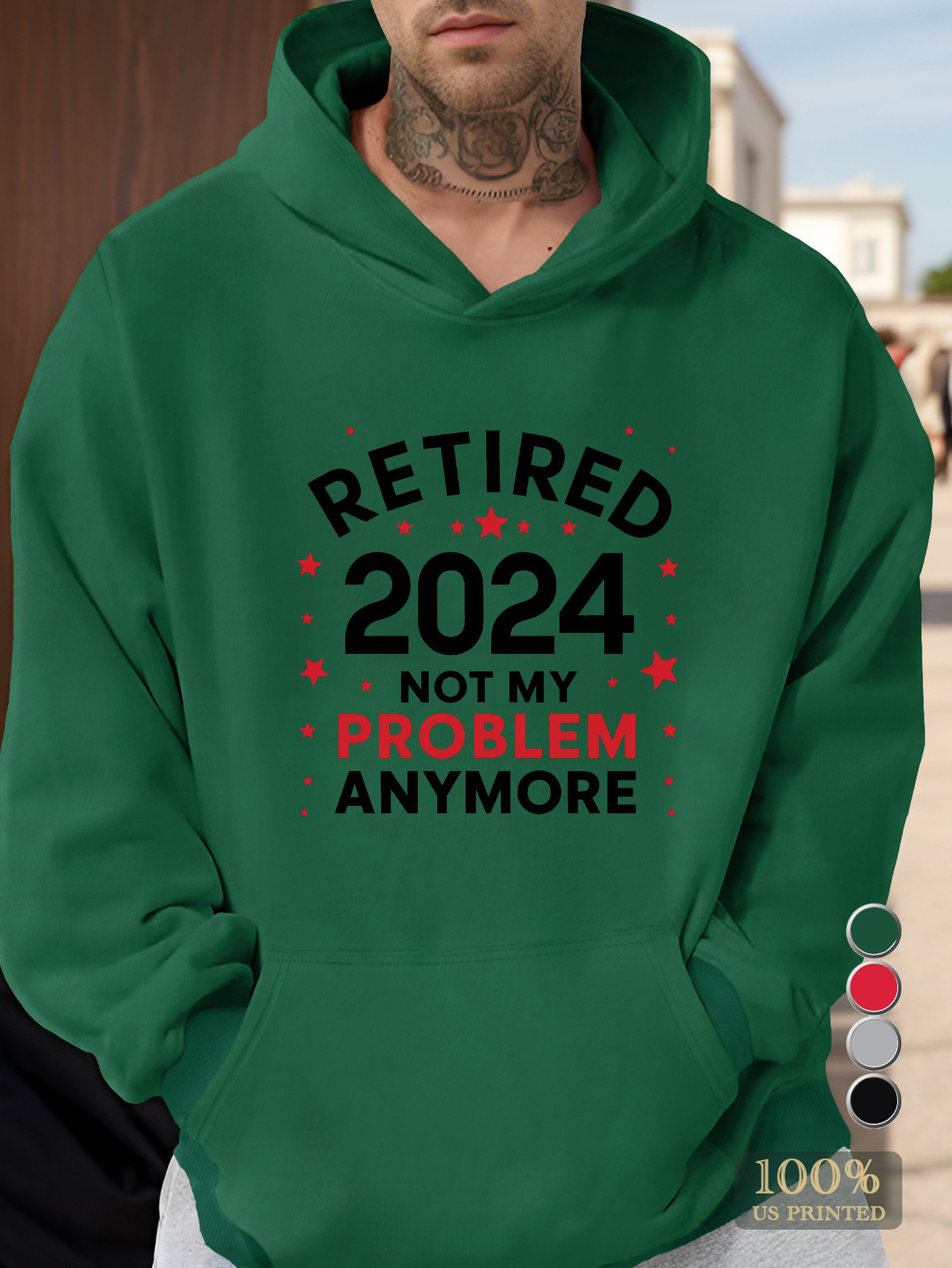 RETIRED 2024 Men's hooded sweatshirt