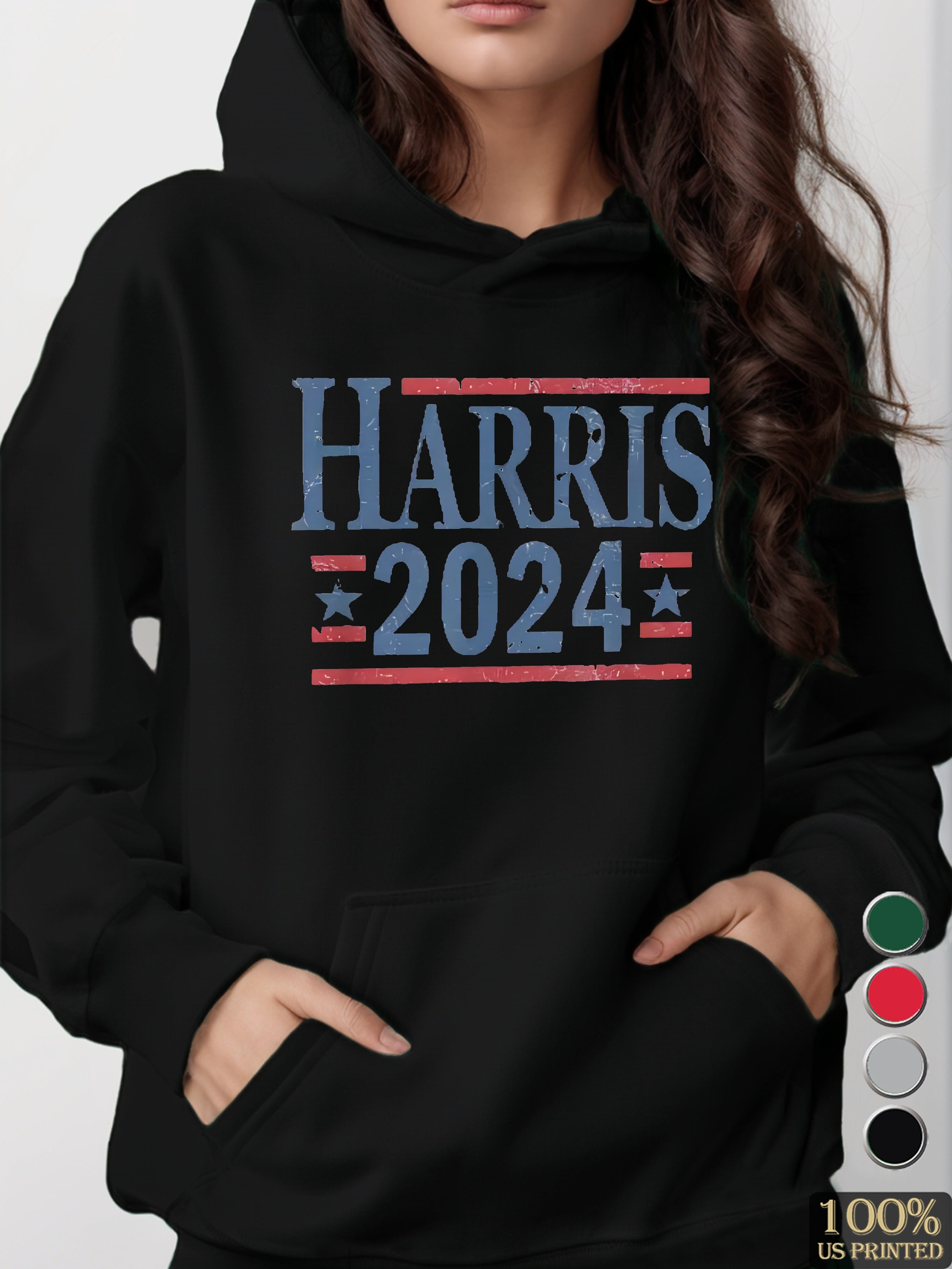 Vote Kamala Harris 2024 women's hooded sweatshirt