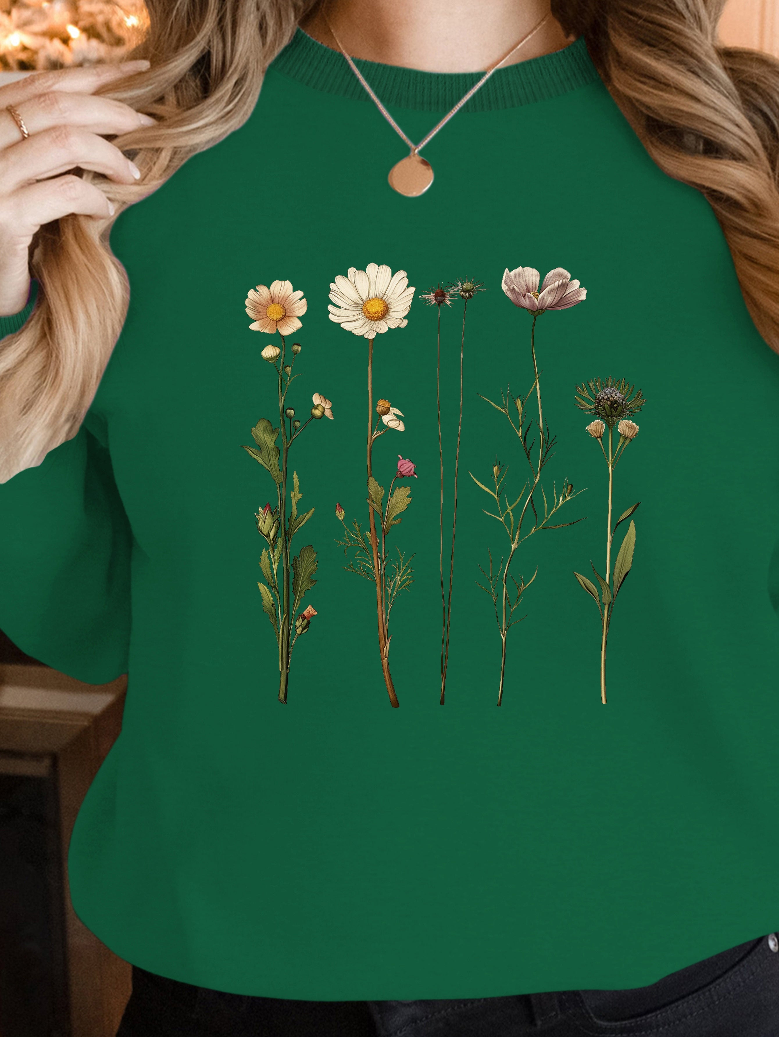 Vintage Botanical Illustrations women's sweatshirts