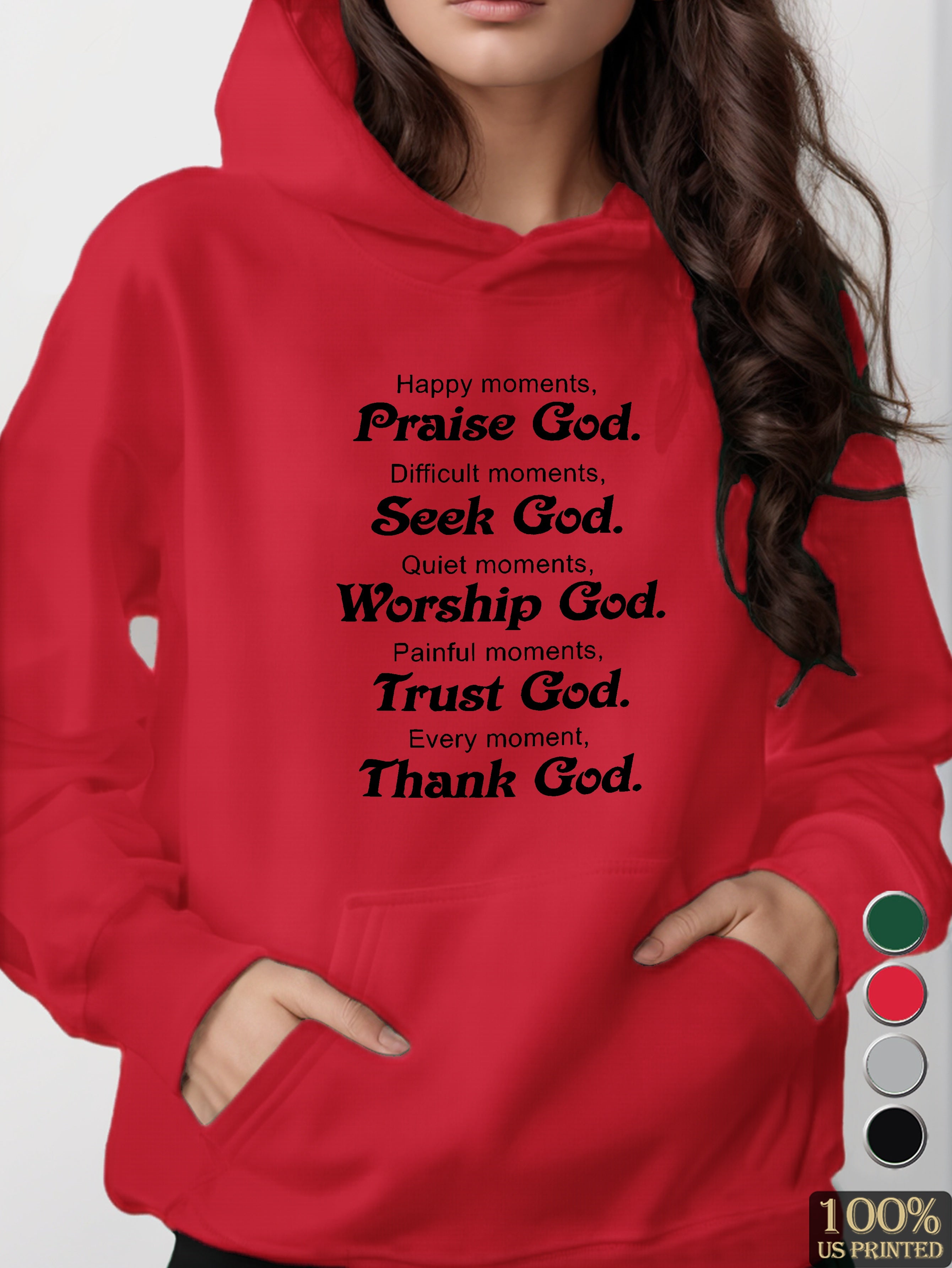 Praise God women's hooded sweatshirt