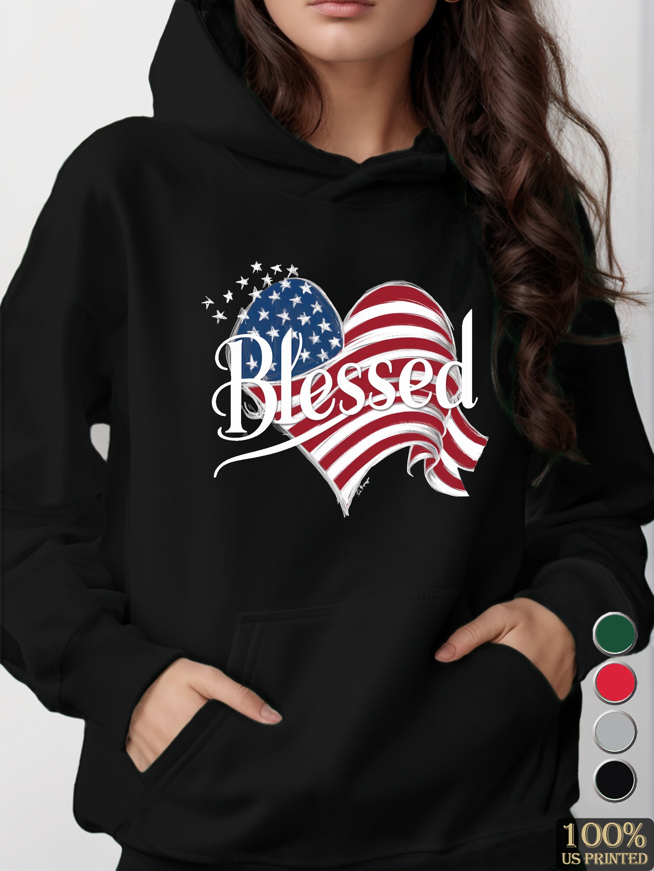 blessed women's hooded sweatshirt