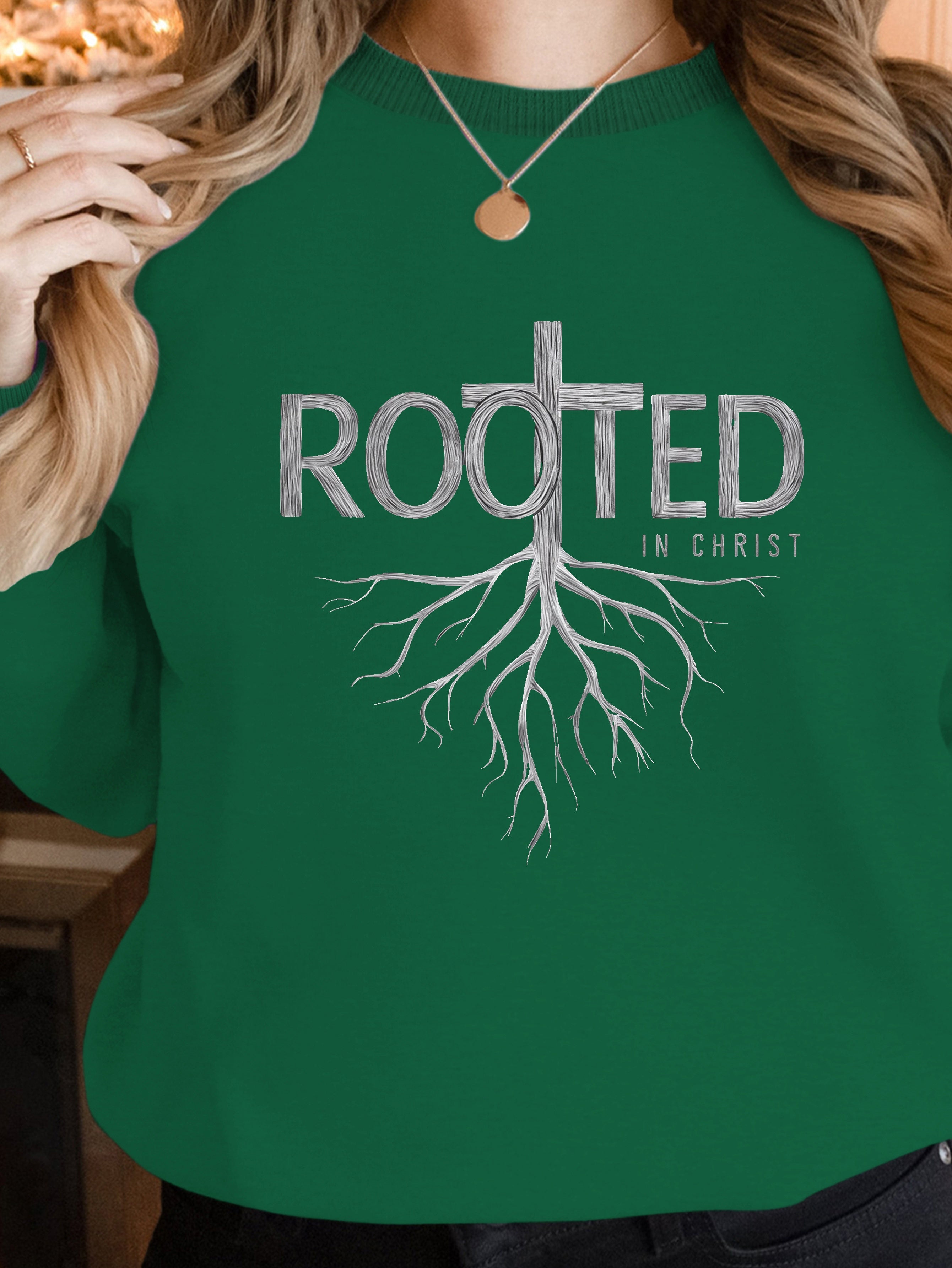 ROOTED illustration women's sweatshirts