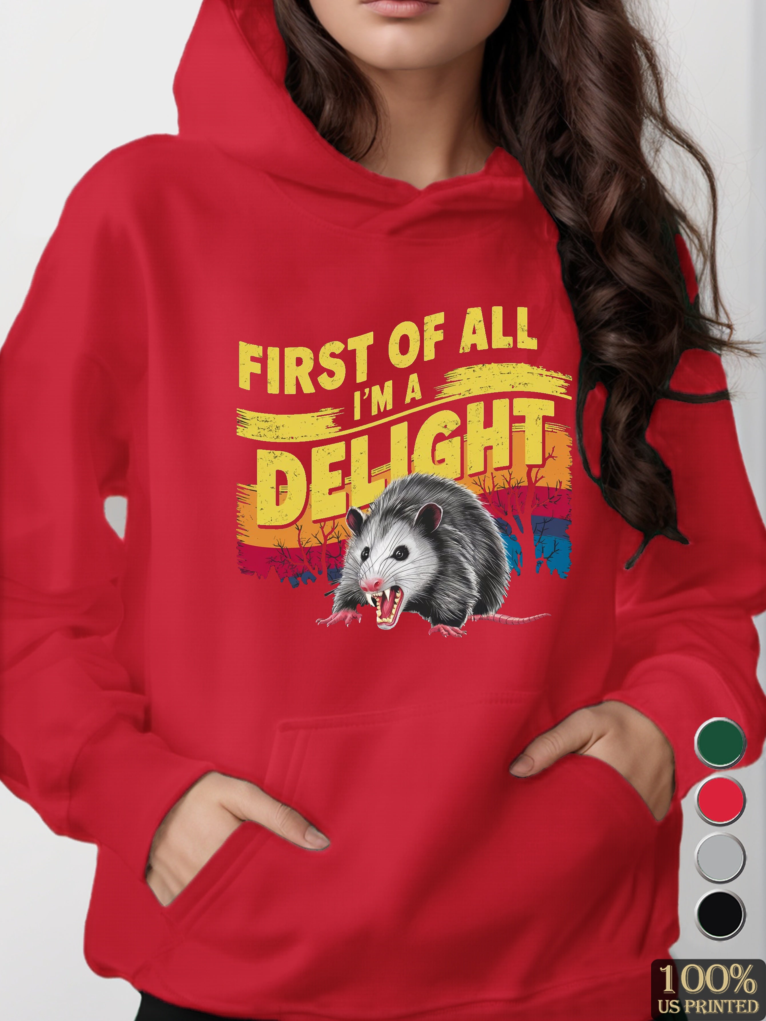 graphic women's hooded sweatshirt