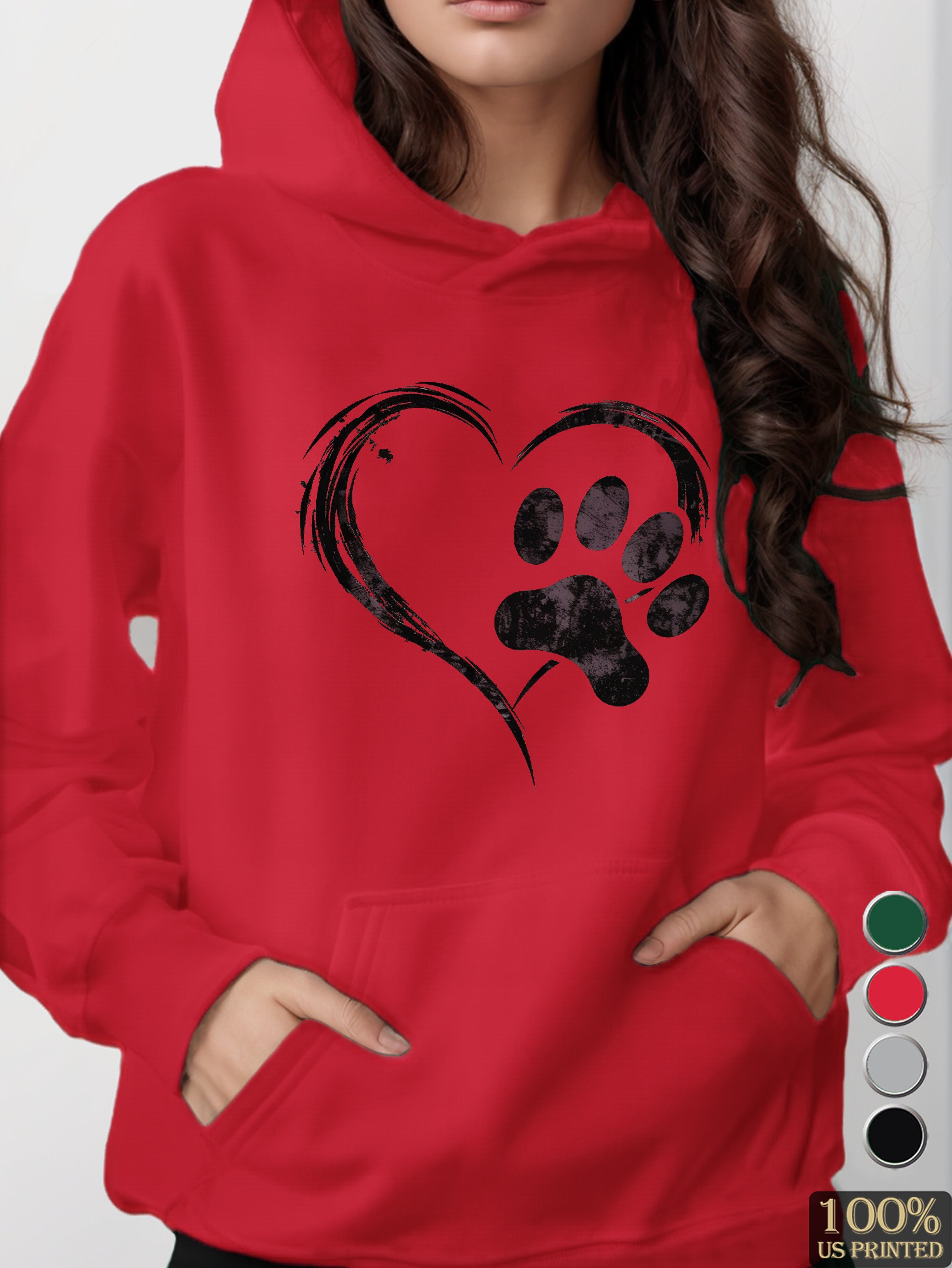 graphic women's hooded sweatshirt