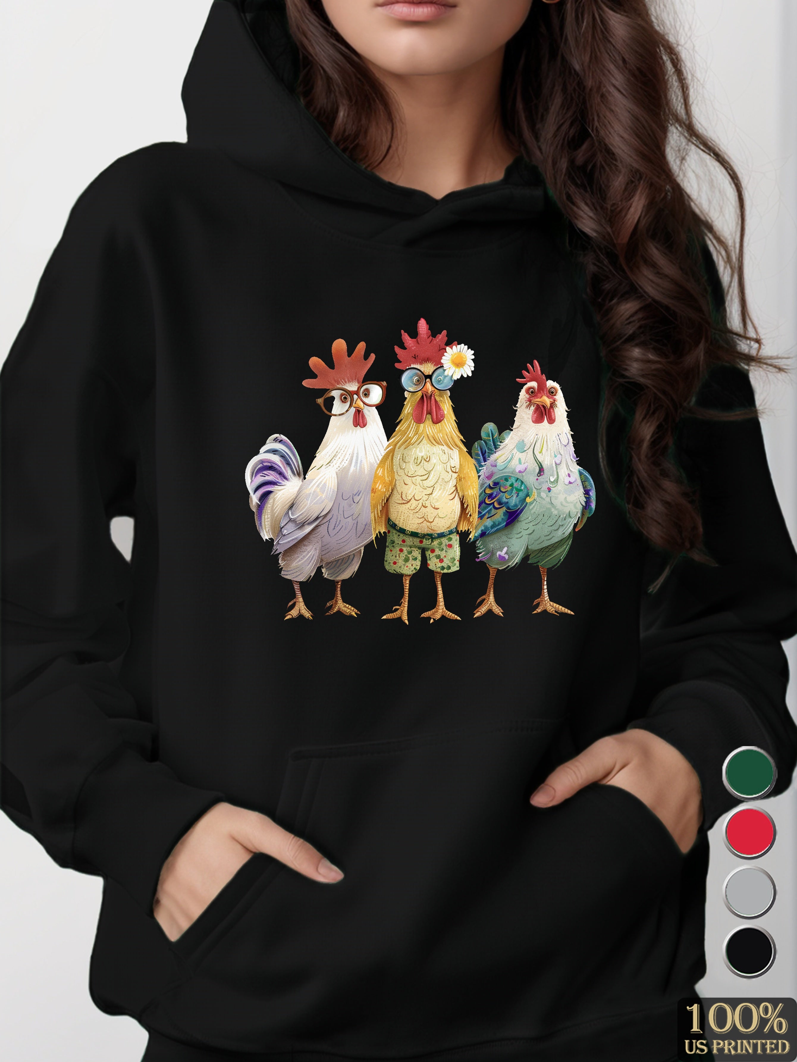 graphic women's hooded sweatshirt