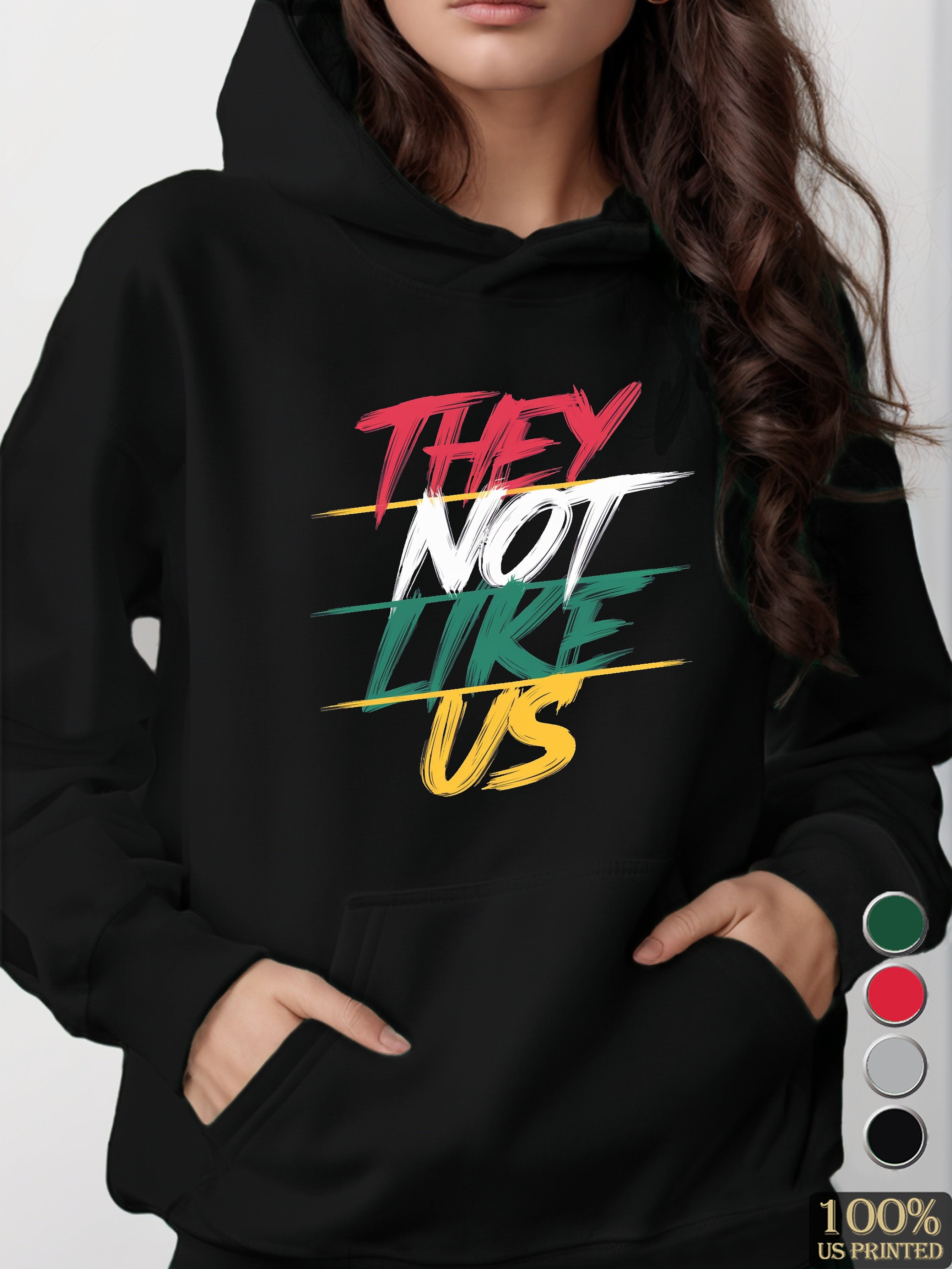 THEY NOT LIKE US women's hooded sweatshirt