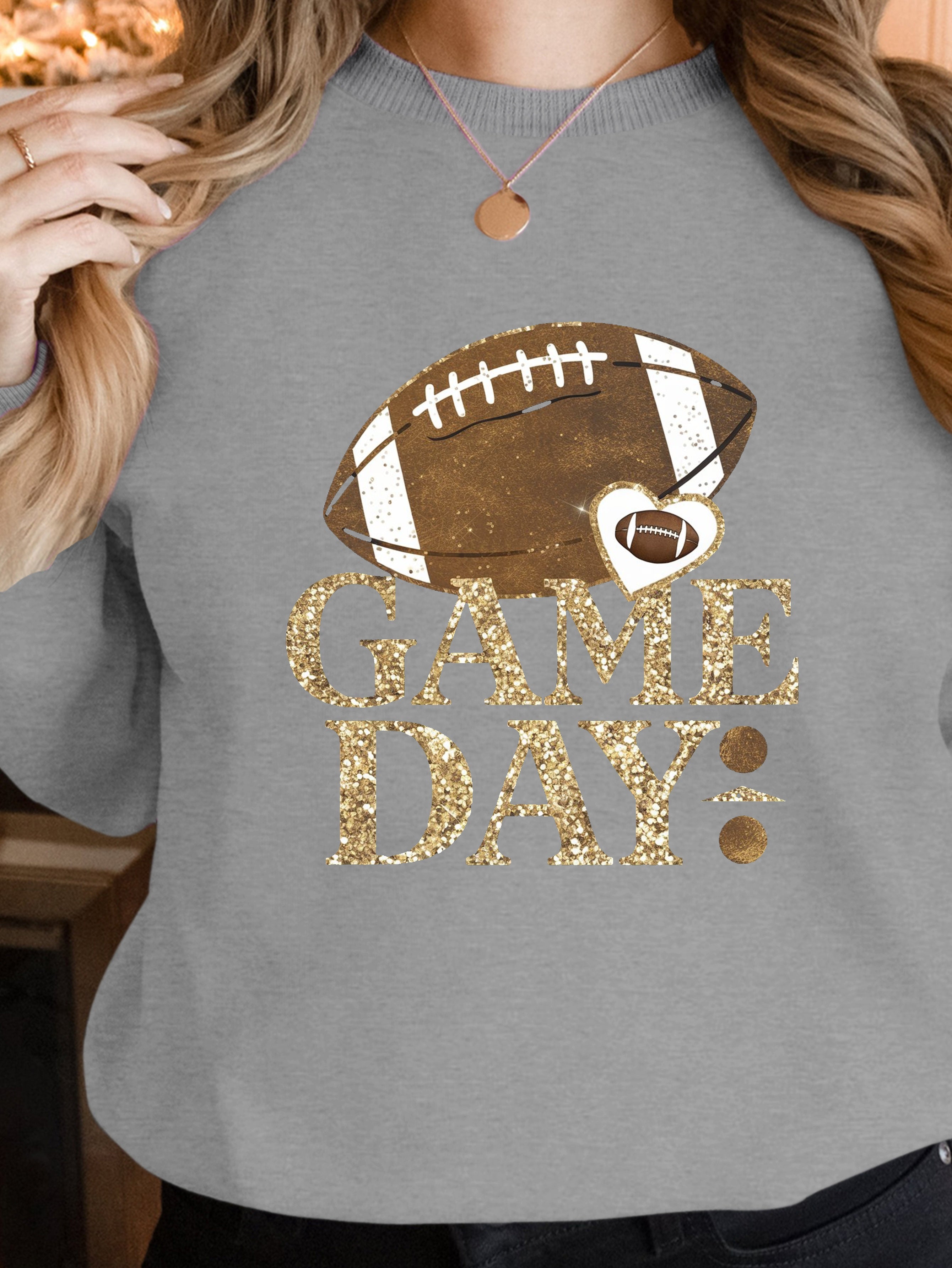 Vintage football graphic design women's sweatshirts