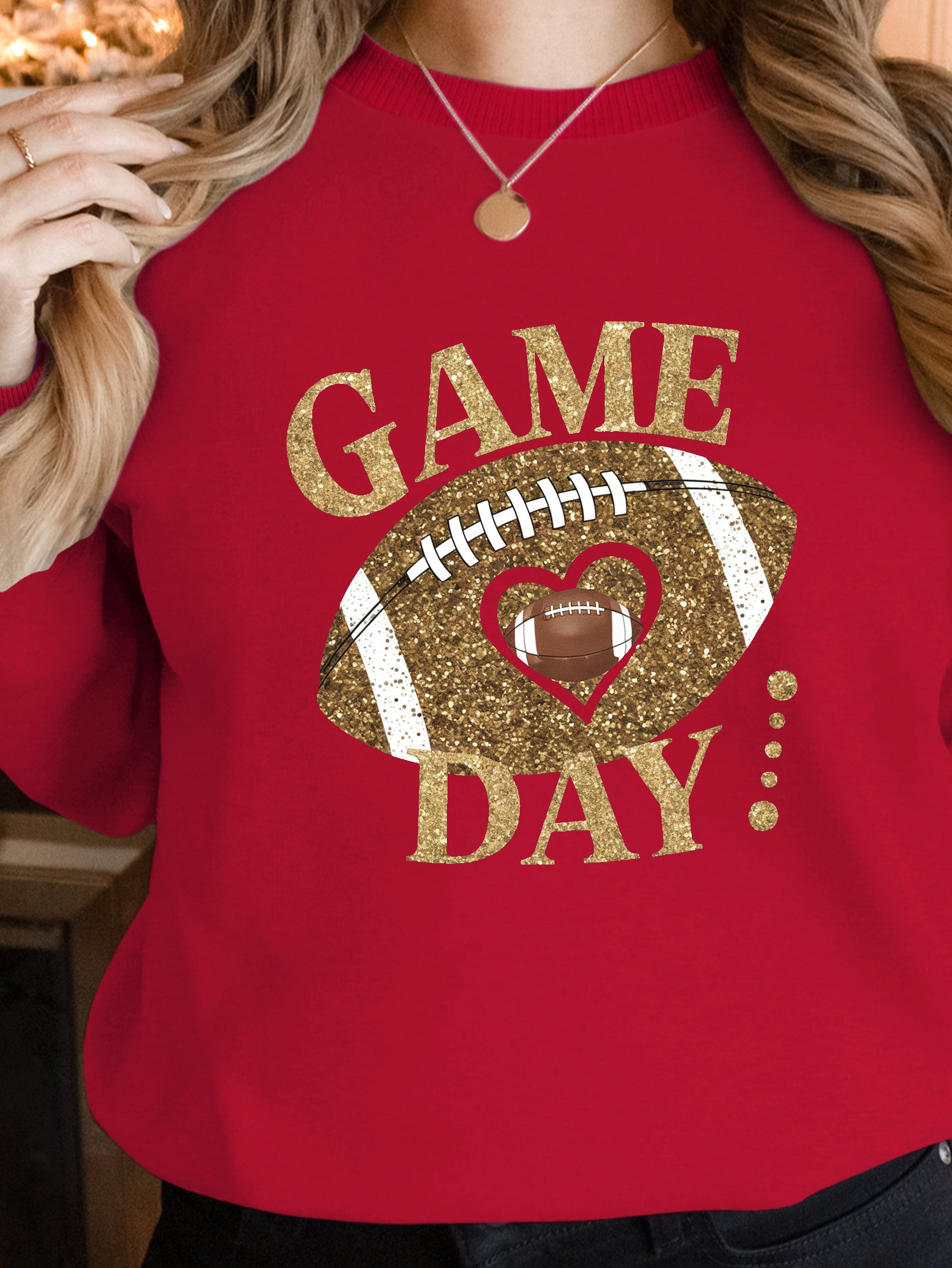 GAME DAY with football women's sweatshirts