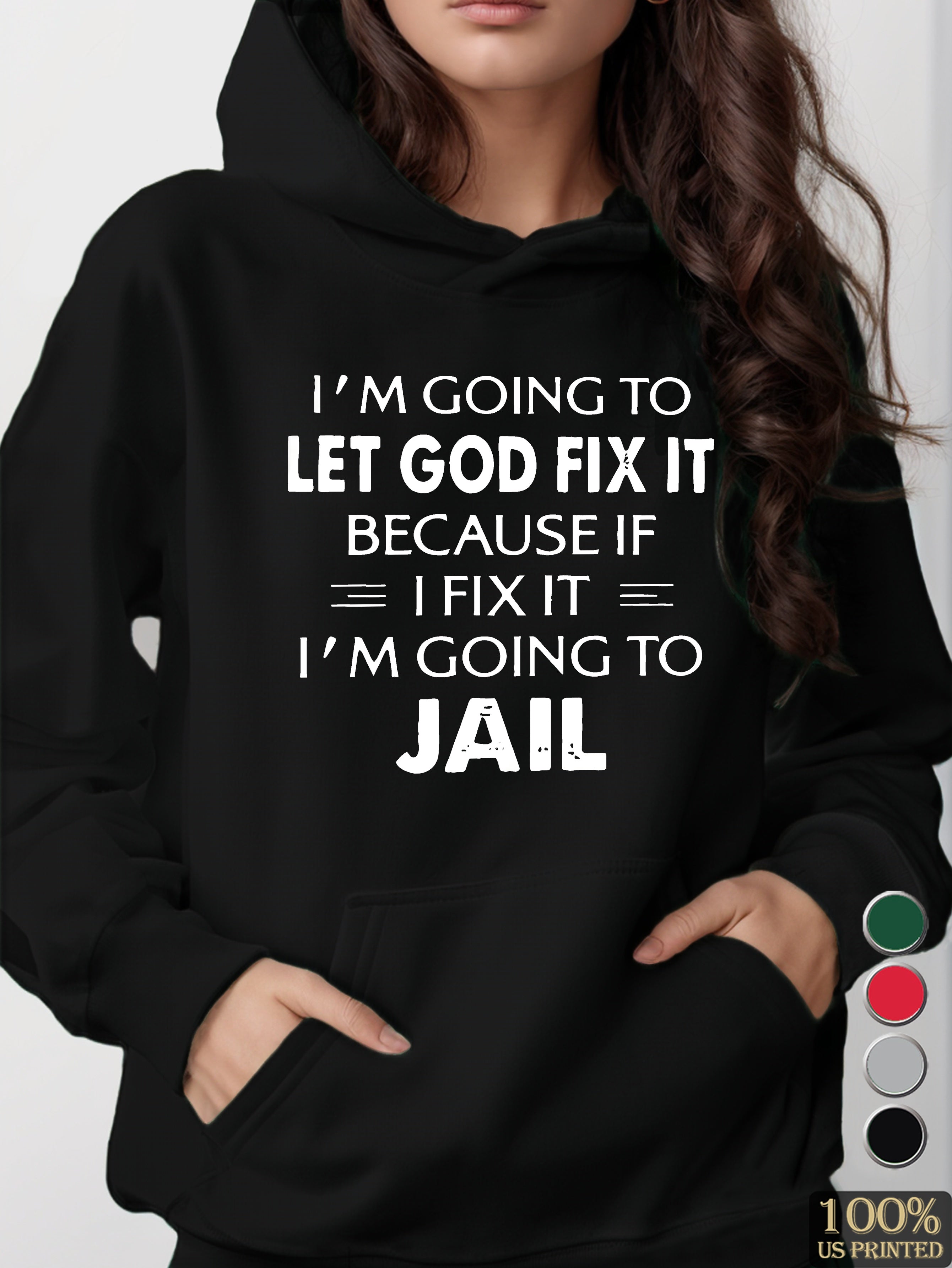 I M COING women's hooded sweatshirt