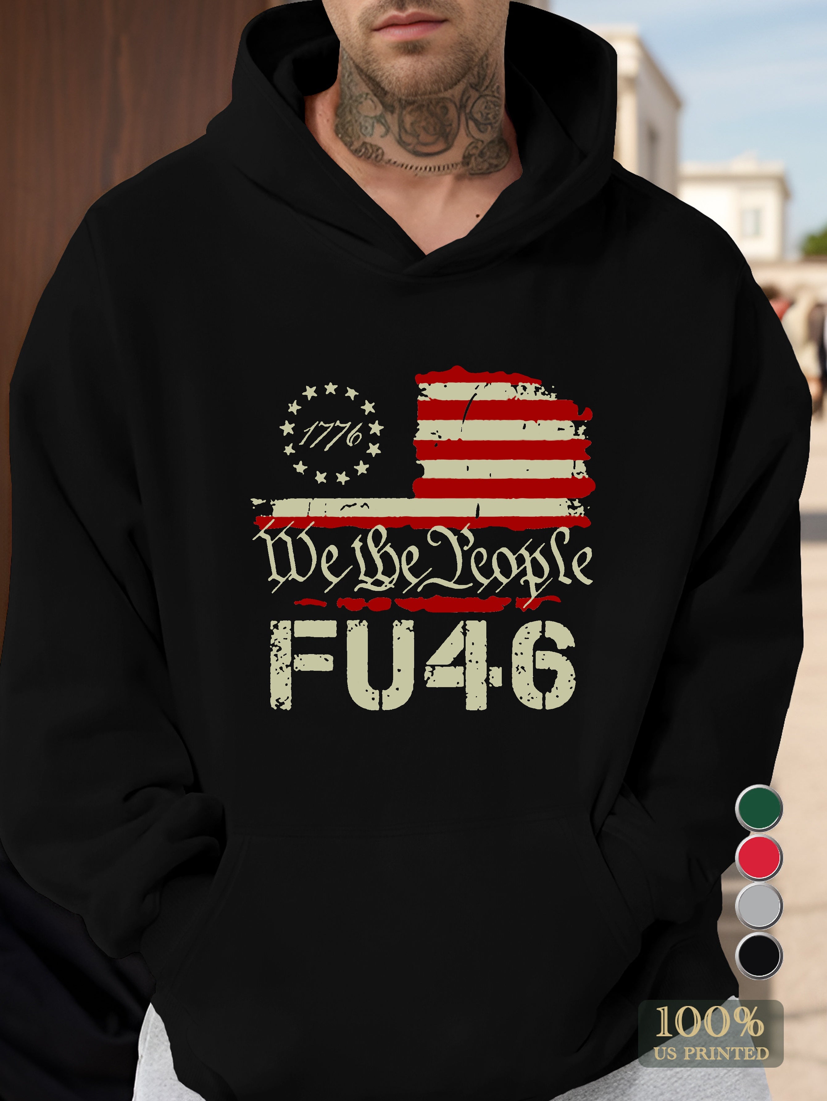 FU46 Men's hooded sweatshirt