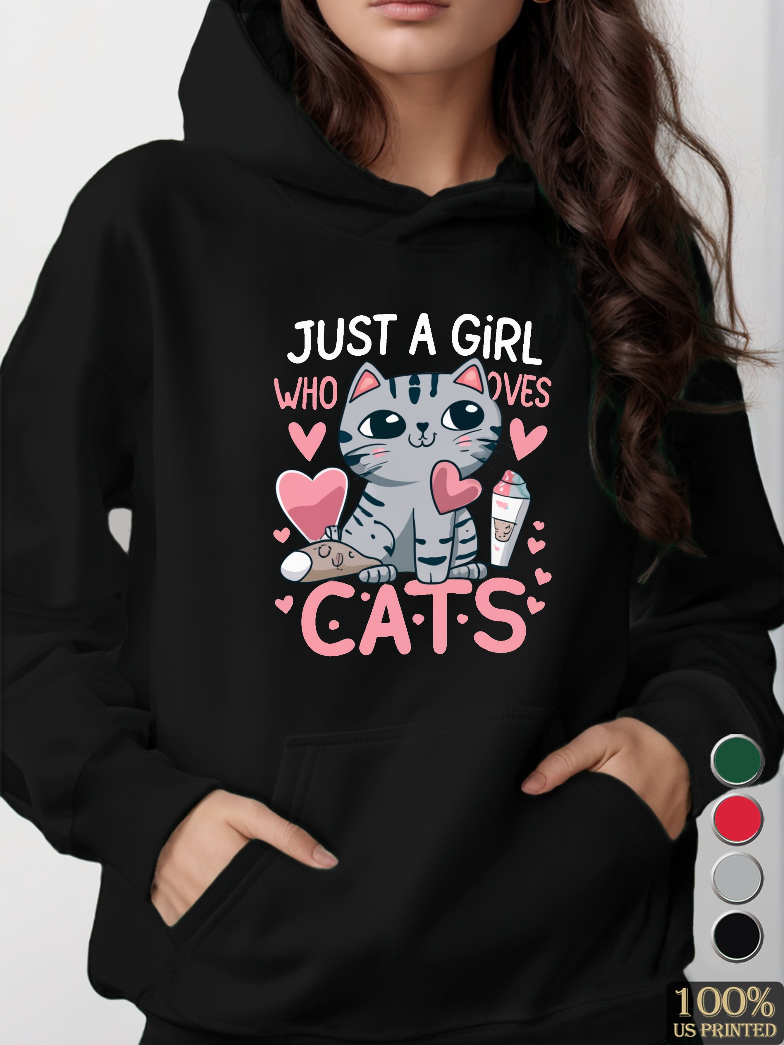 graphic women's hooded sweatshirt