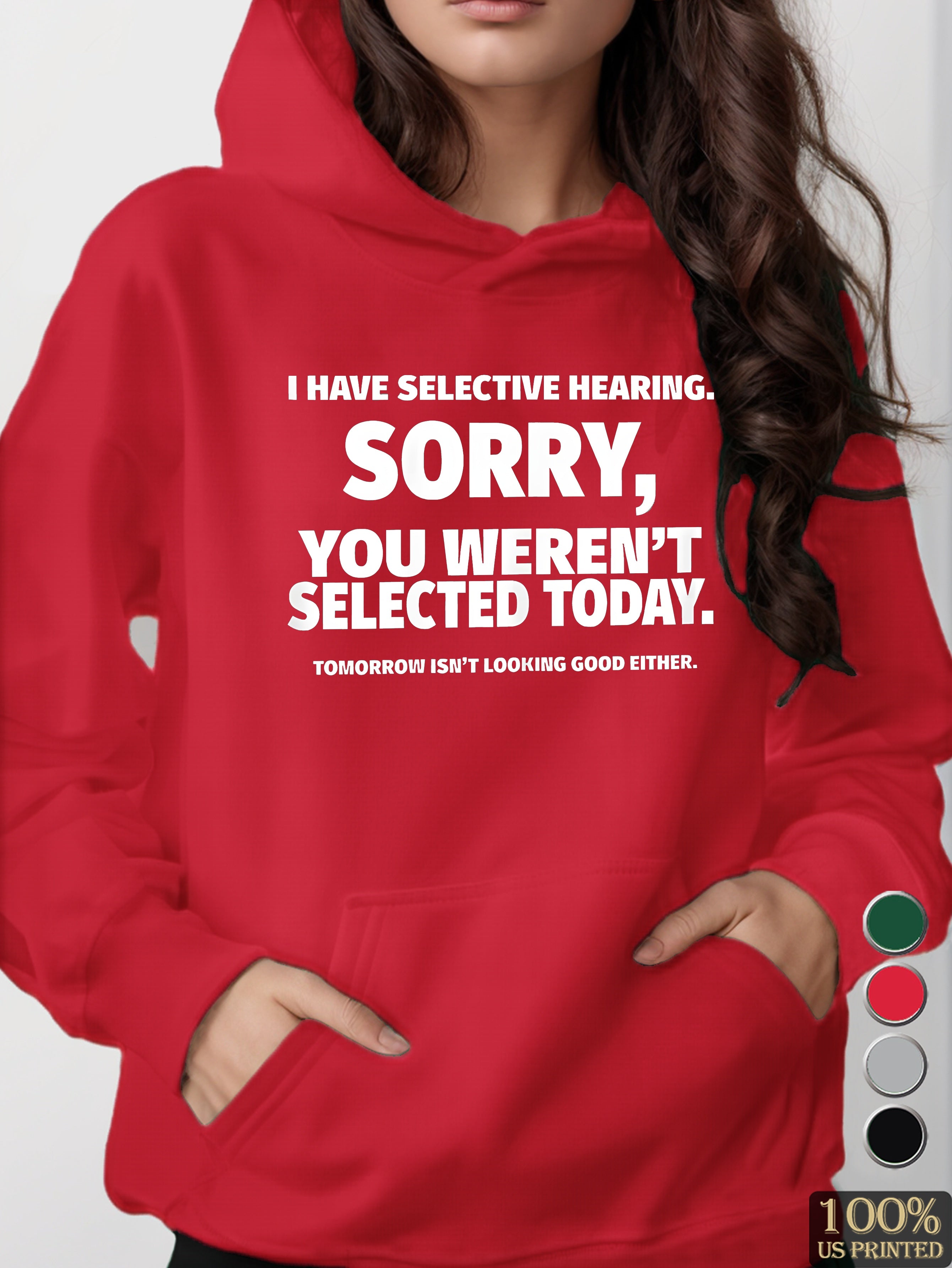 graphic women's hooded sweatshirt