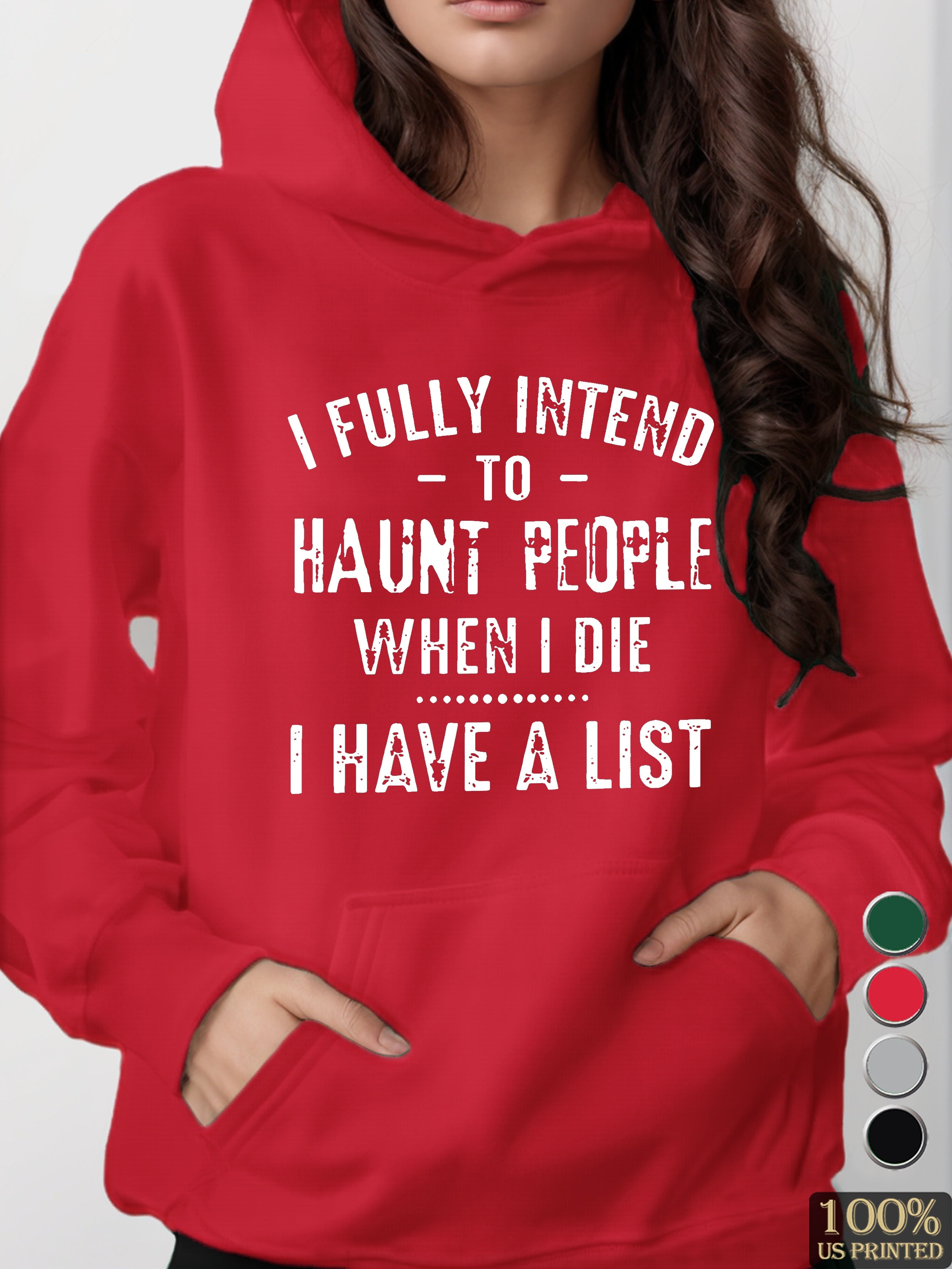 graphic women's hooded sweatshirt