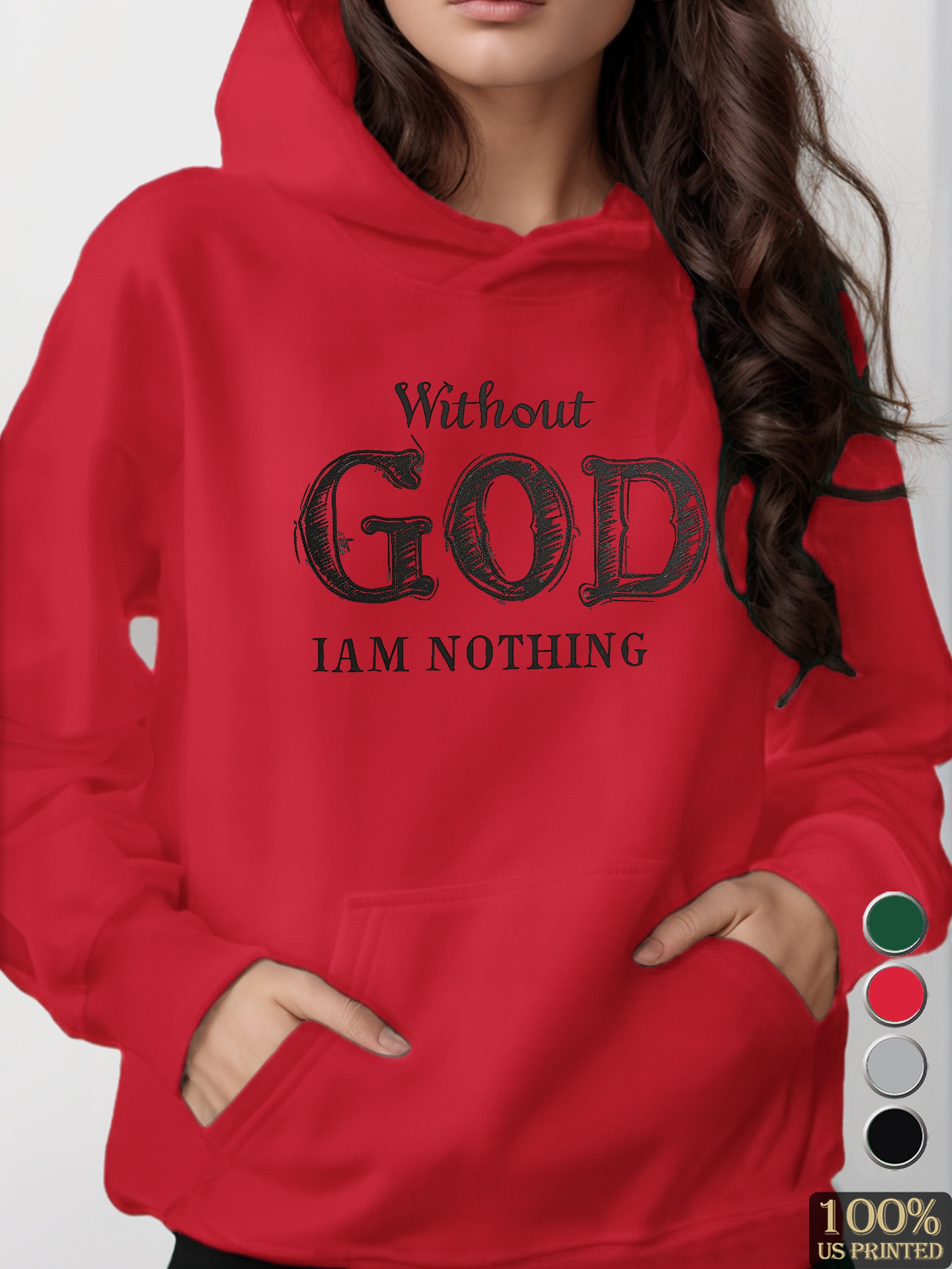 graphic women's hooded sweatshirt