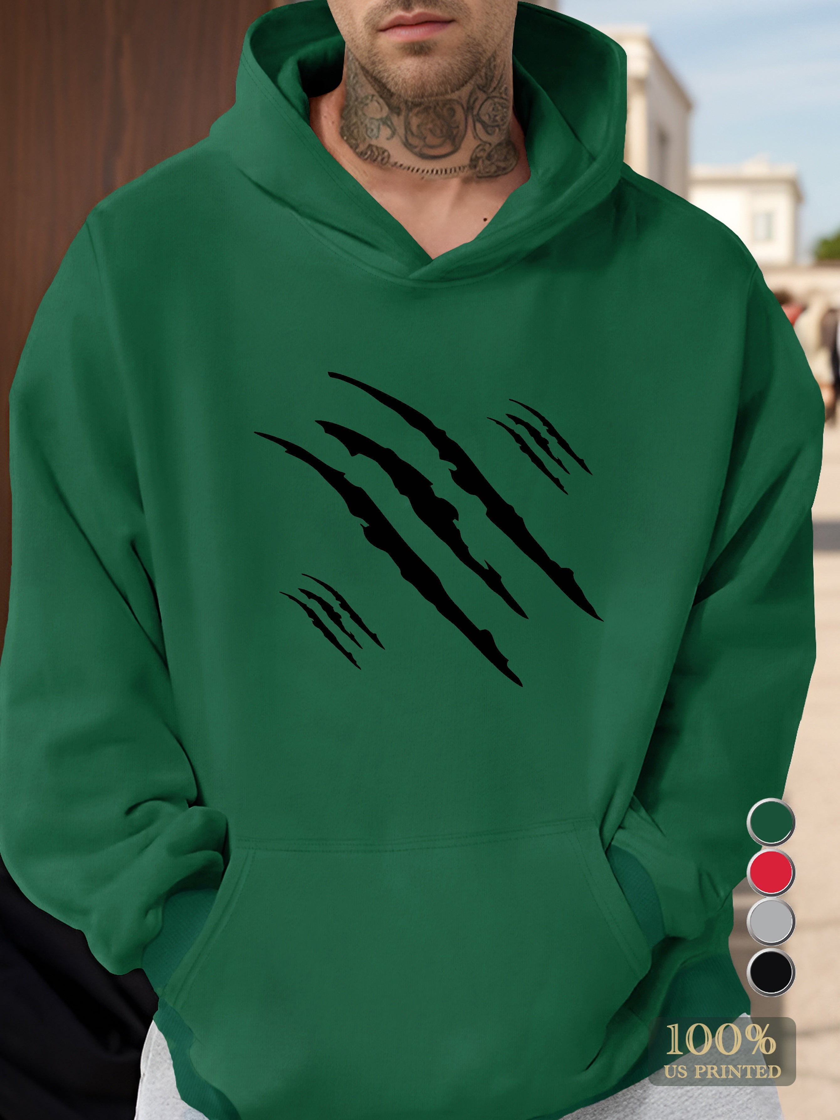 Claw Marks Men's hooded sweatshirt