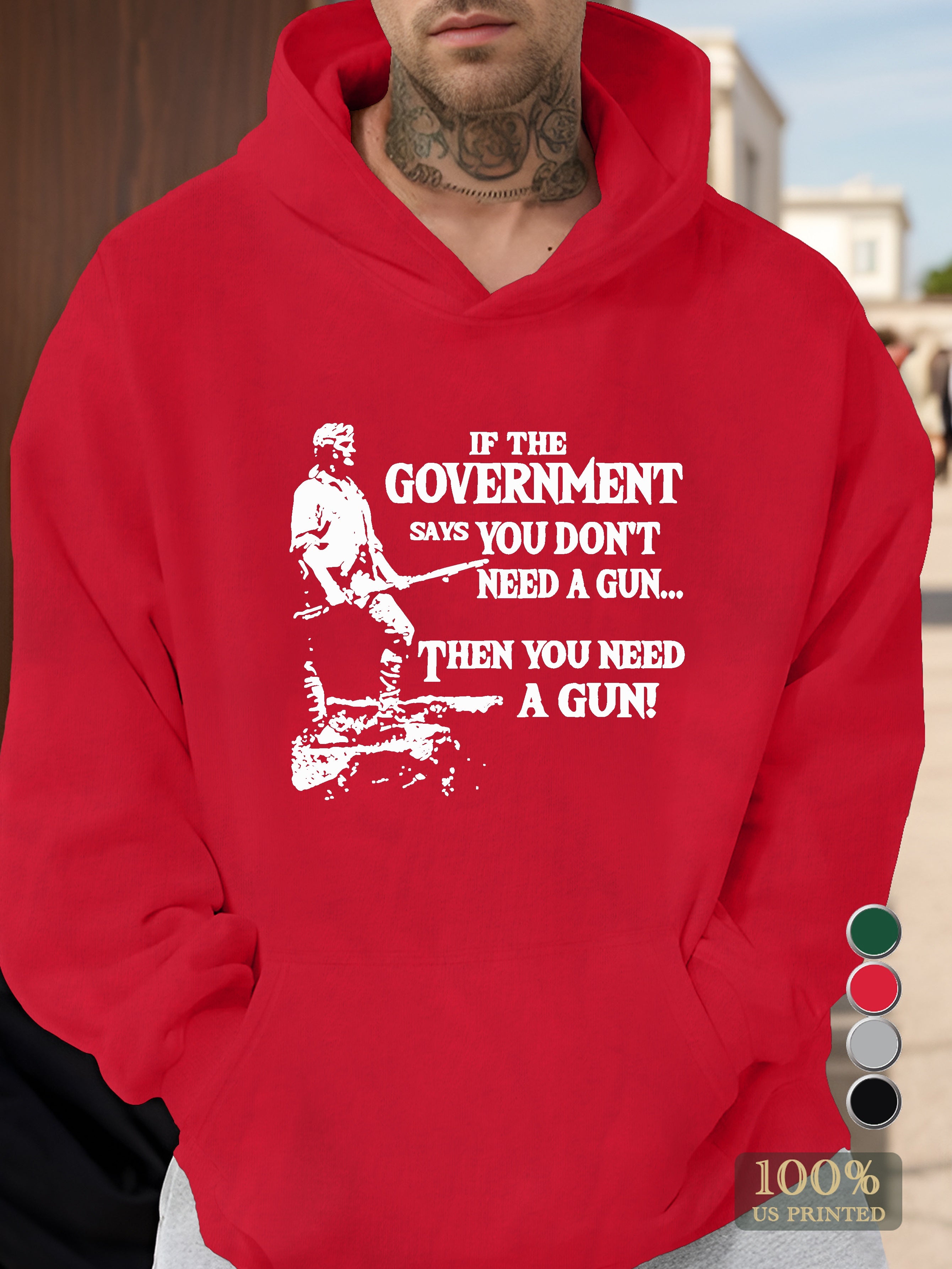 graphic Men's hooded sweatshirt