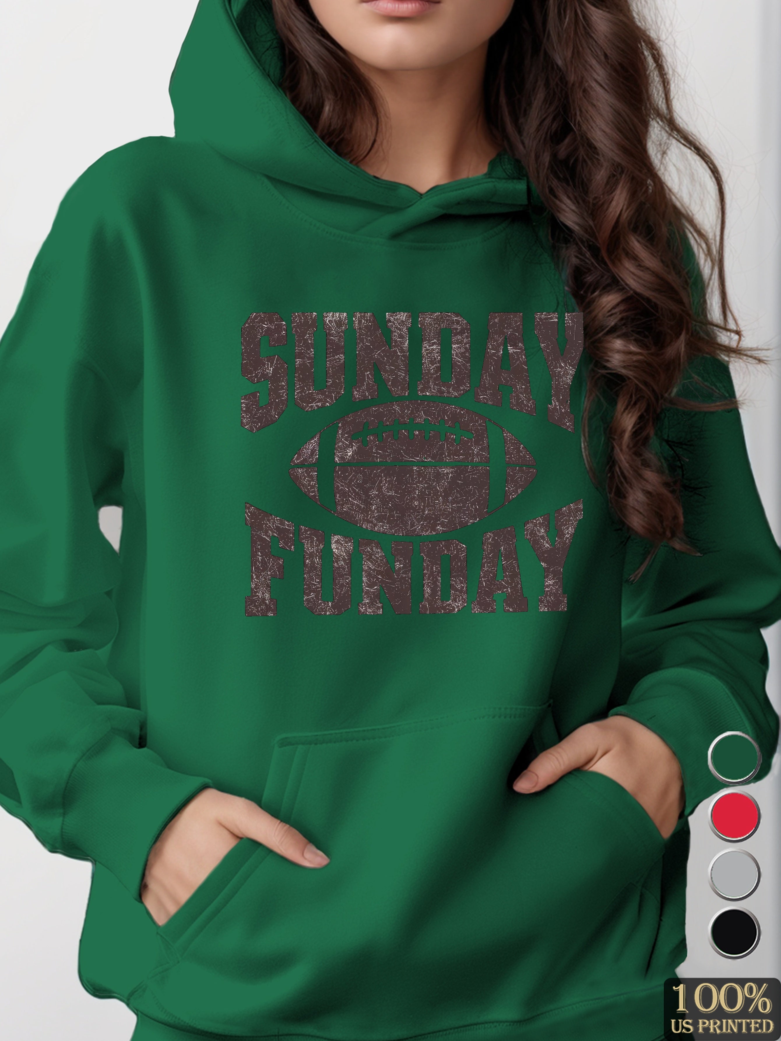 SUNDAY FUNDAY women's hooded sweatshirt
