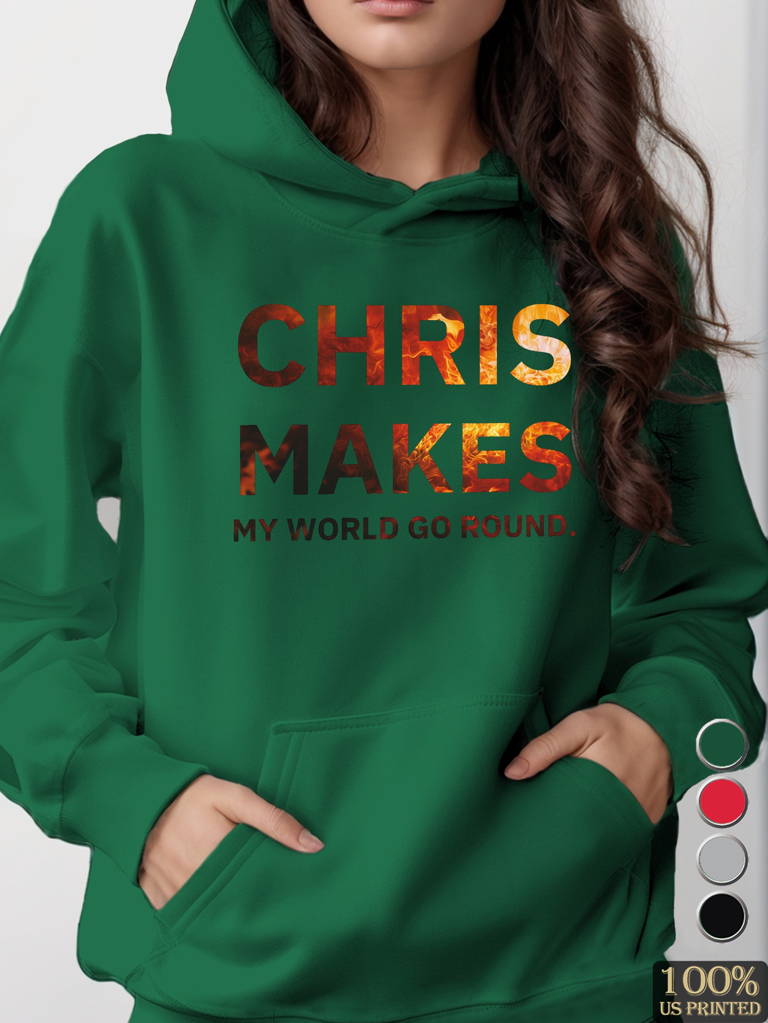 graphic women's hooded sweatshirt