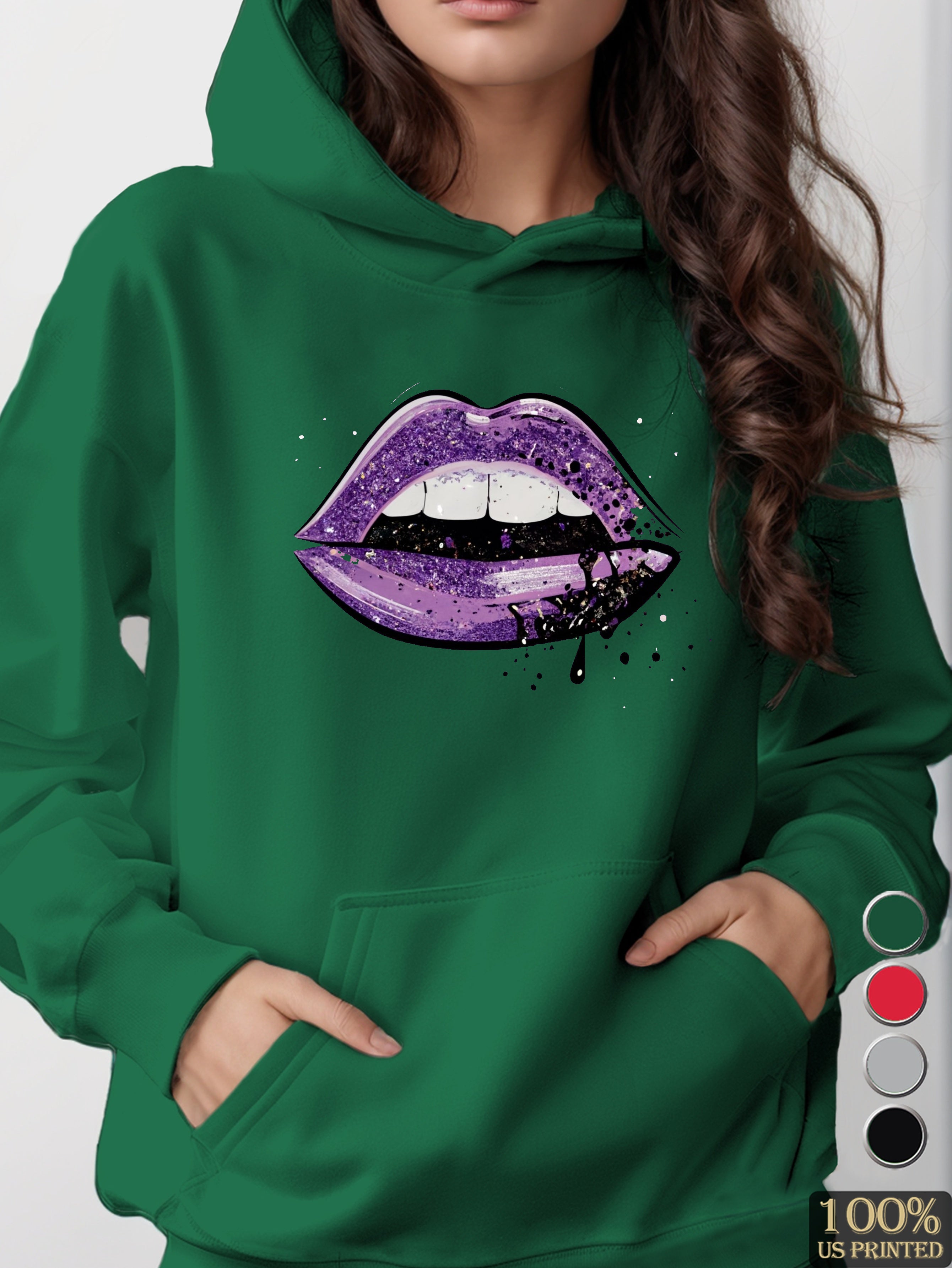 graphic women's hooded sweatshirt